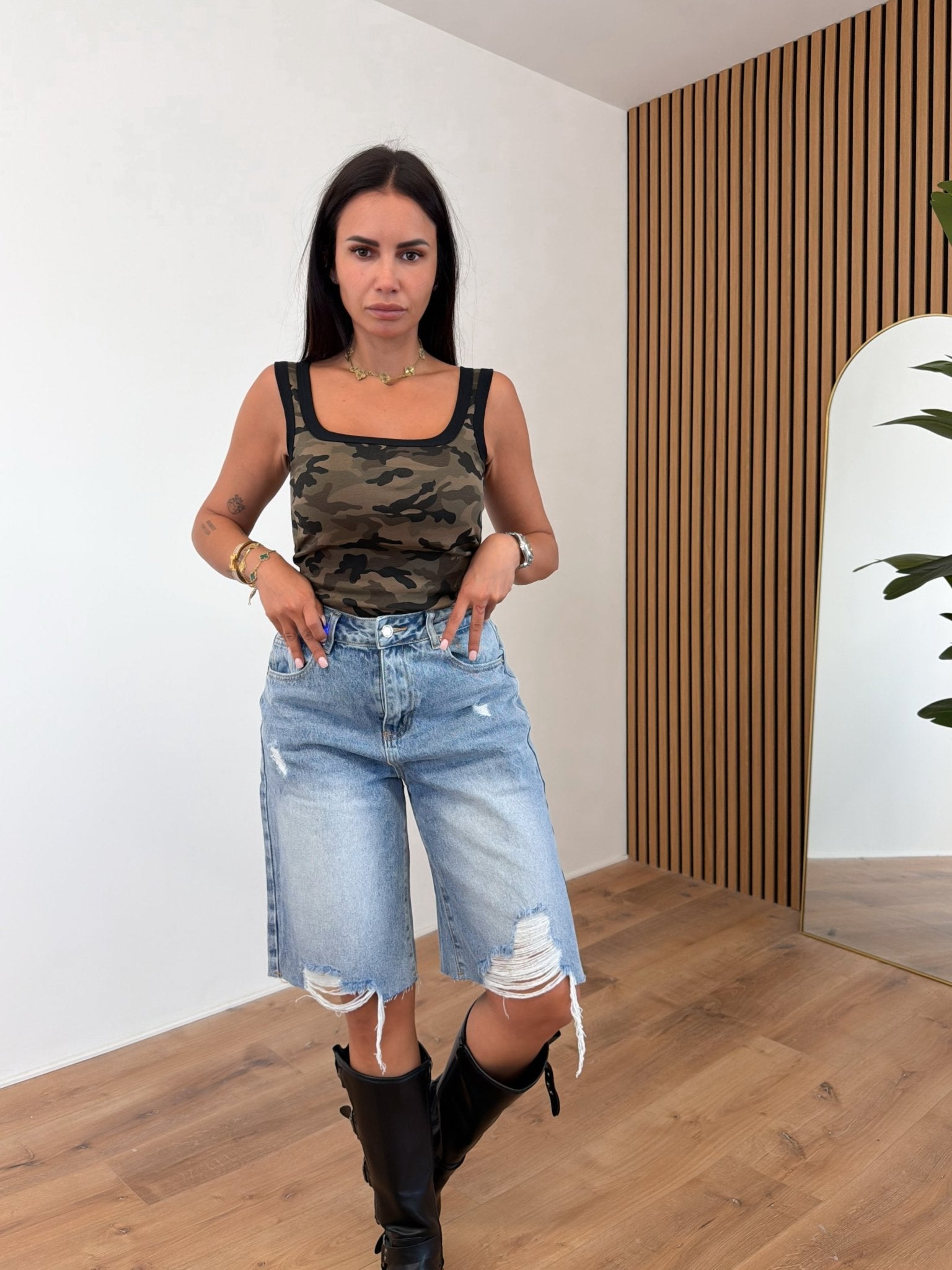 Bermuda A3042 - B - Denim - SAINTH