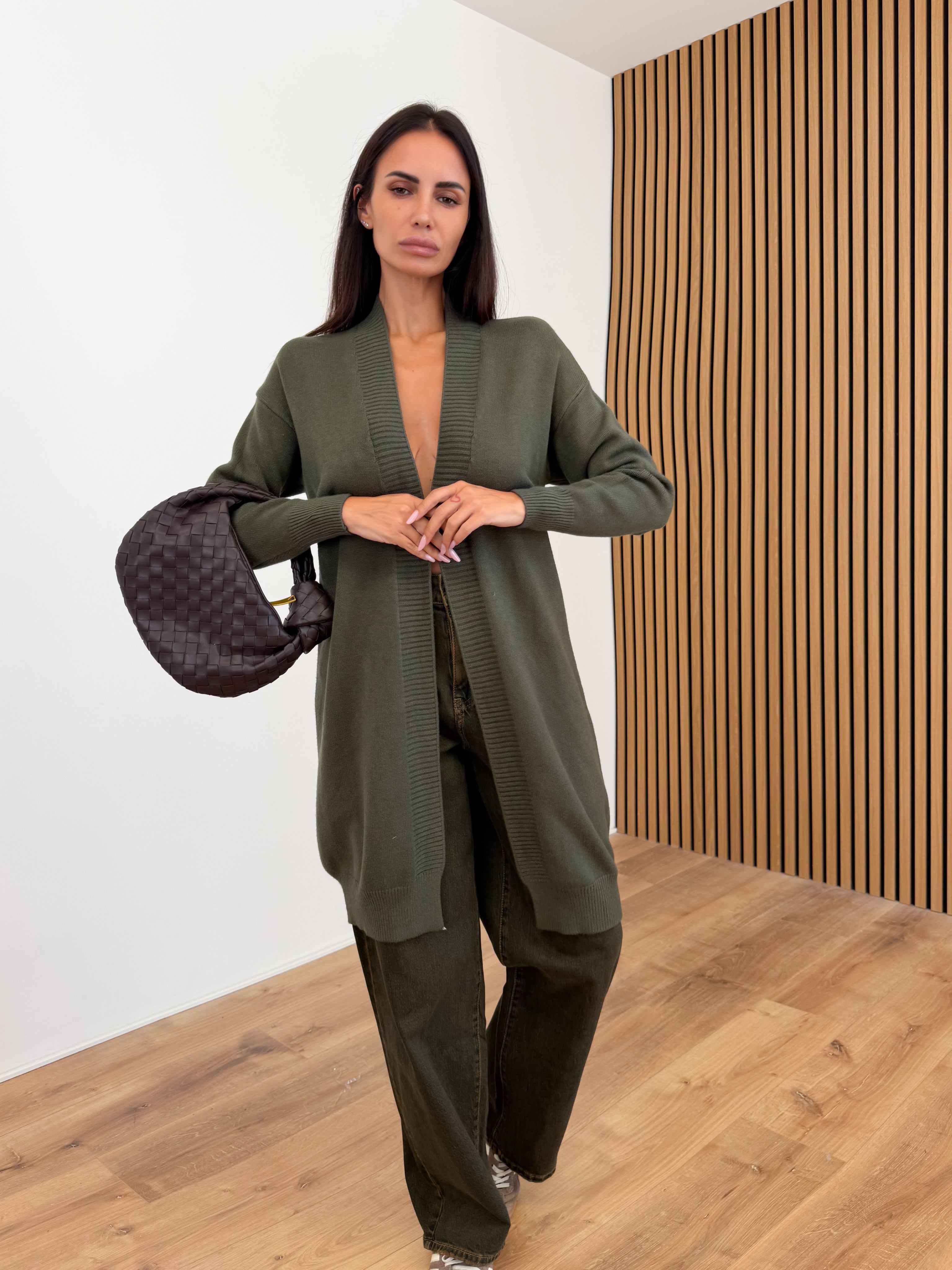 Cardigan Utility - Army Green