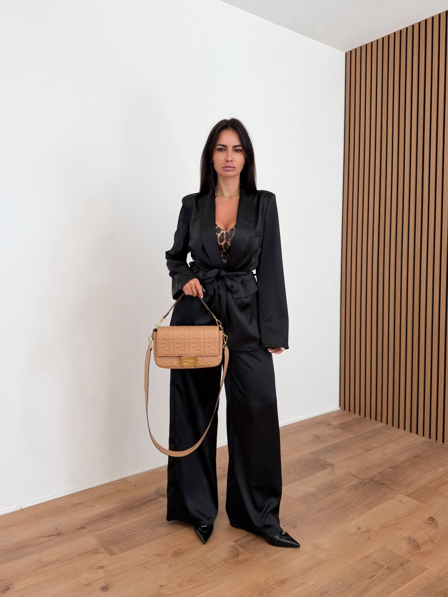 Coordinato Satin - Nero - SAINTH