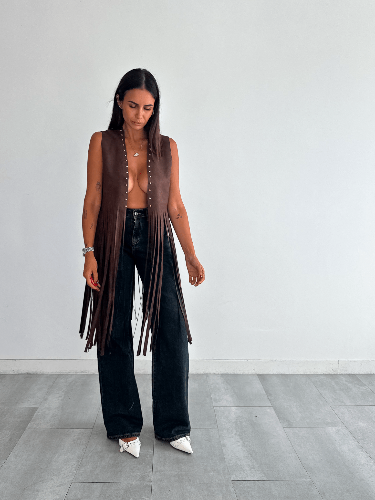 Gilet Spin - Marrone - SAINTH