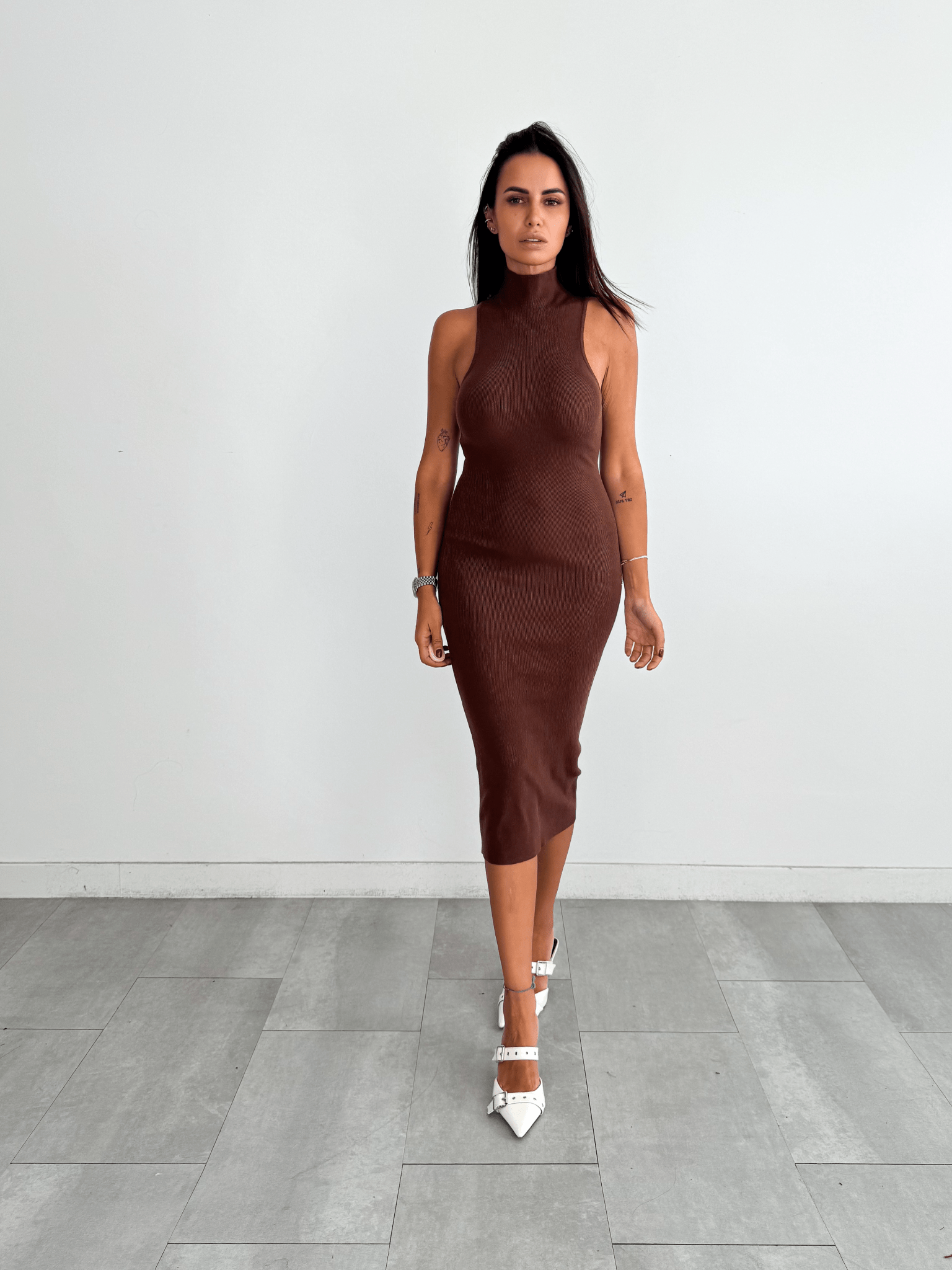 Pull Abito Genevie - Marrone - SAINTH