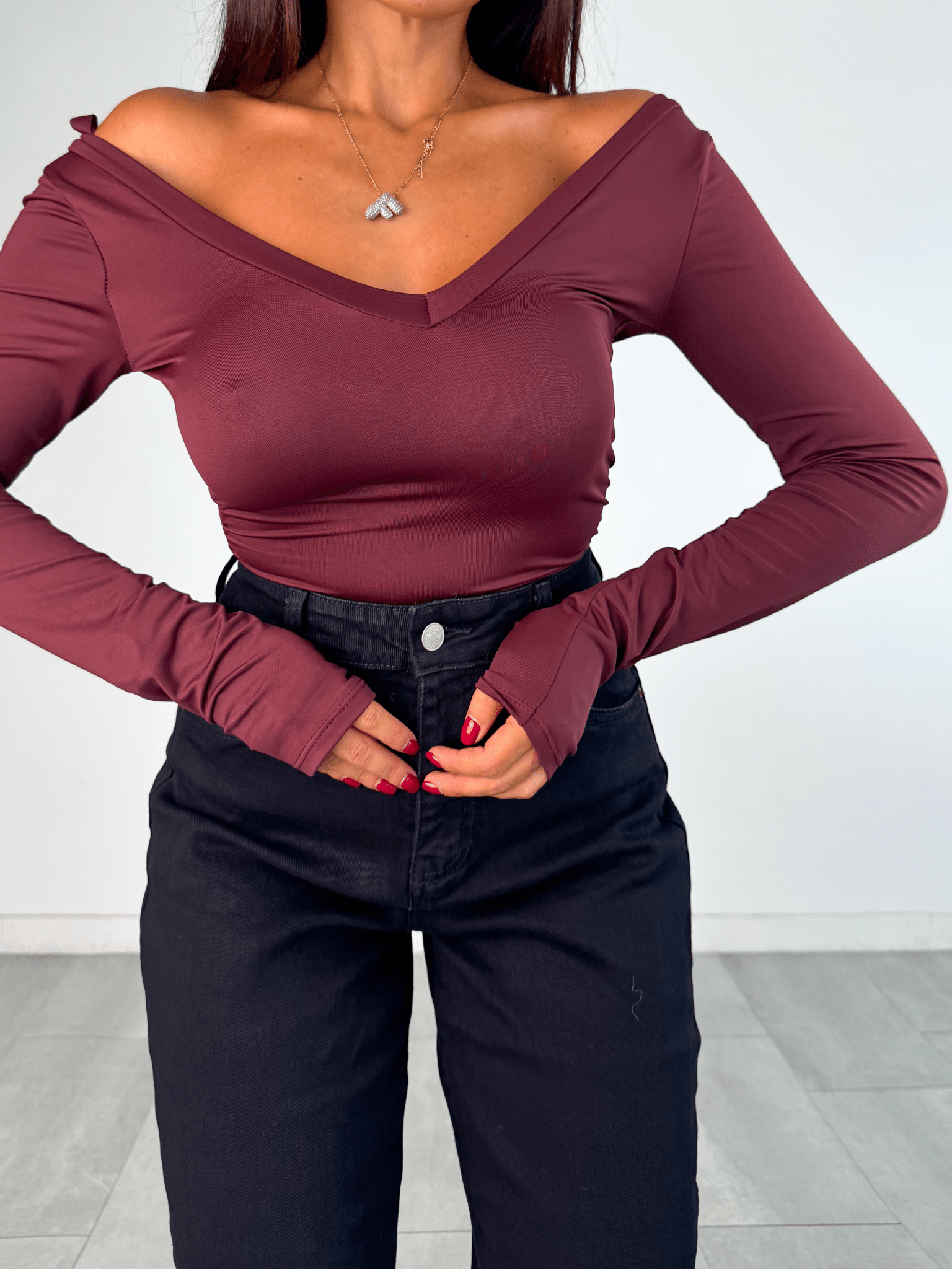 Jeans Palazzo Miss - Nero - SAINTH