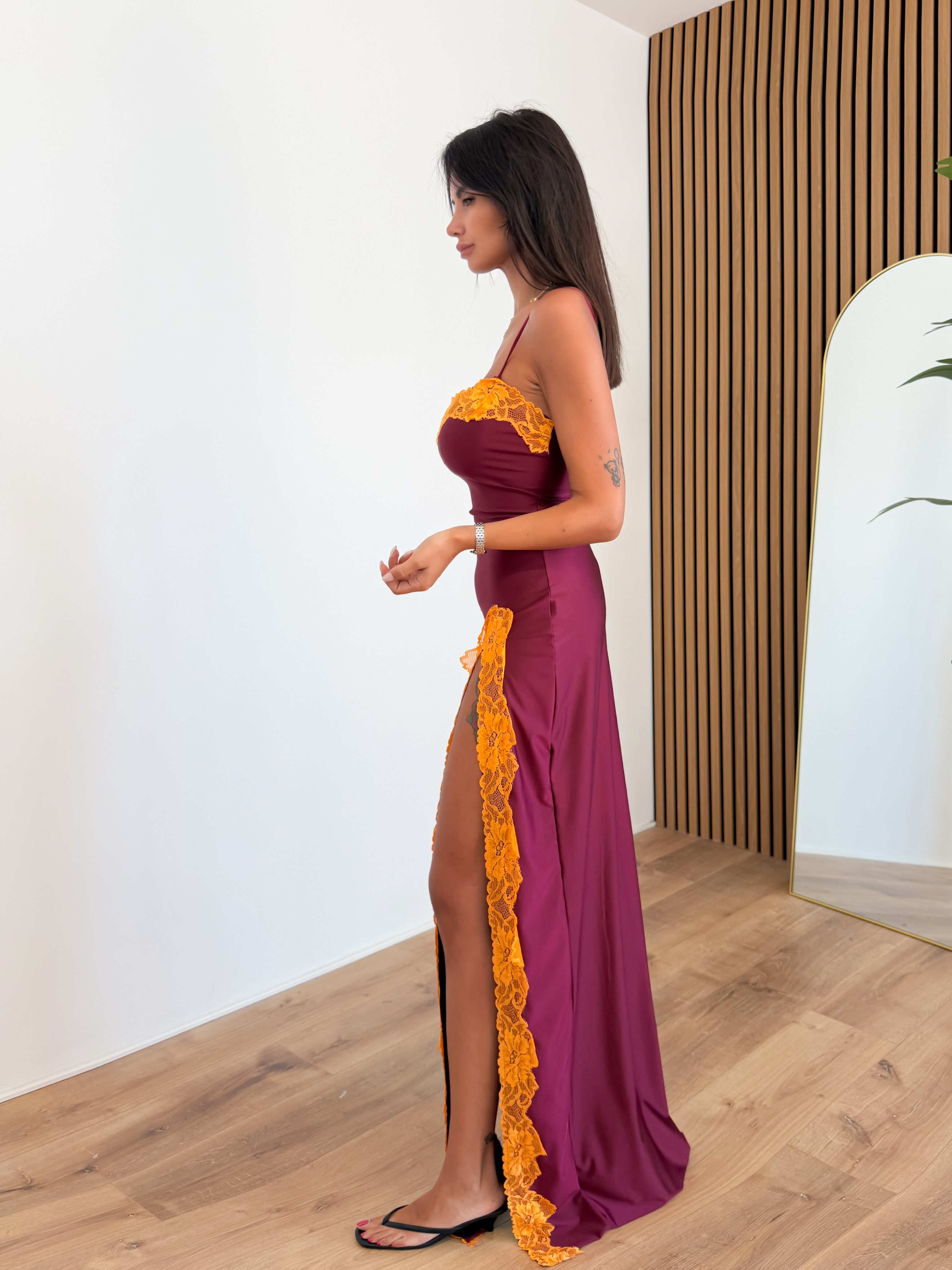 Abito Dubai - Bordeaux Arancio