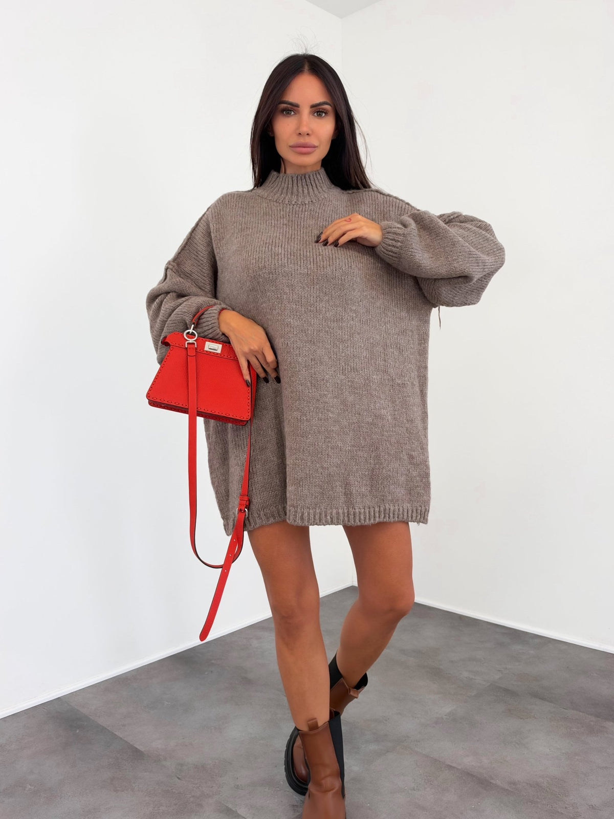 Maxi Pull Ocean - Tortora - SAINTH