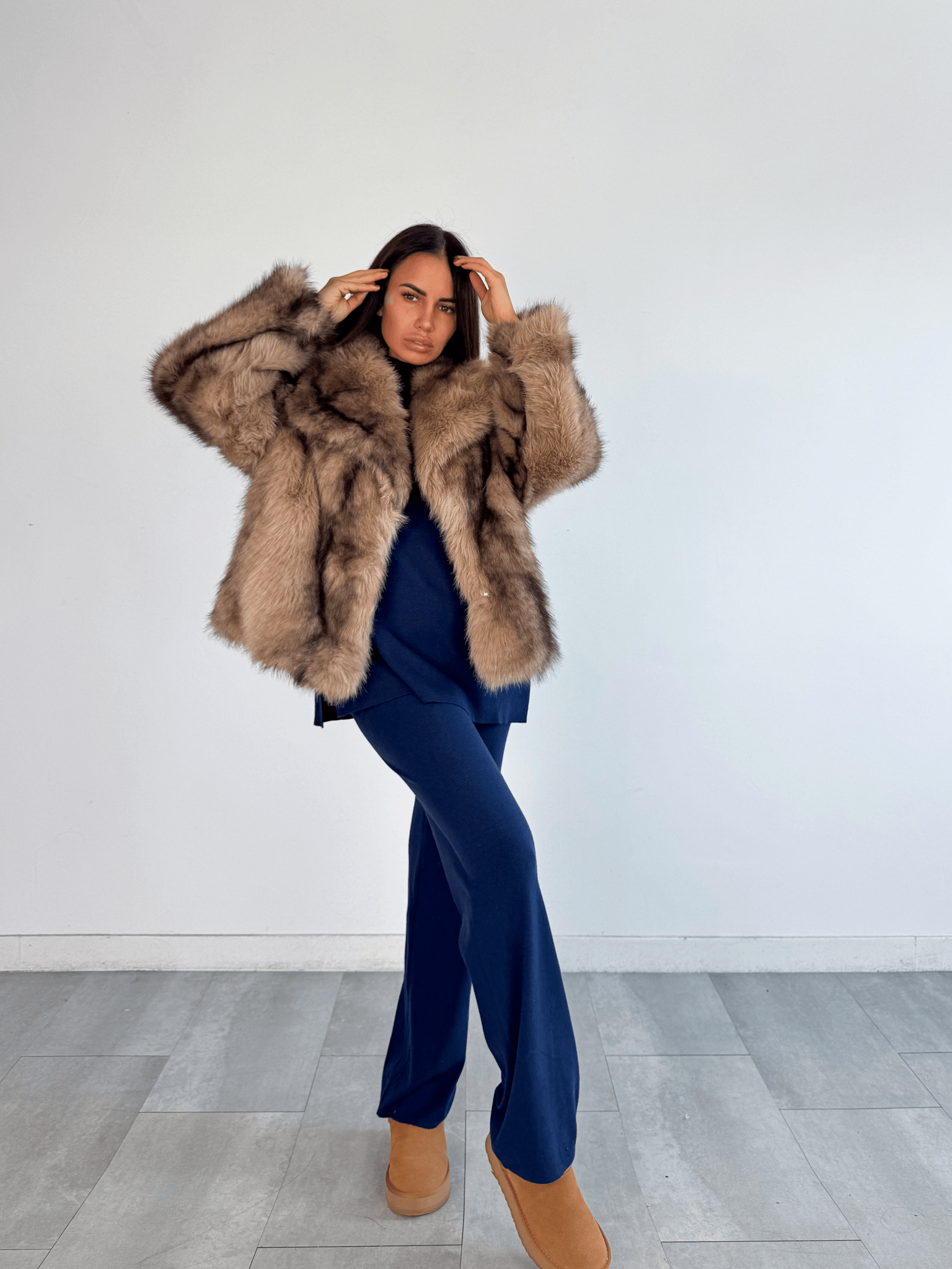 Pelliccia Grizzly - Biscotto - SAINTH