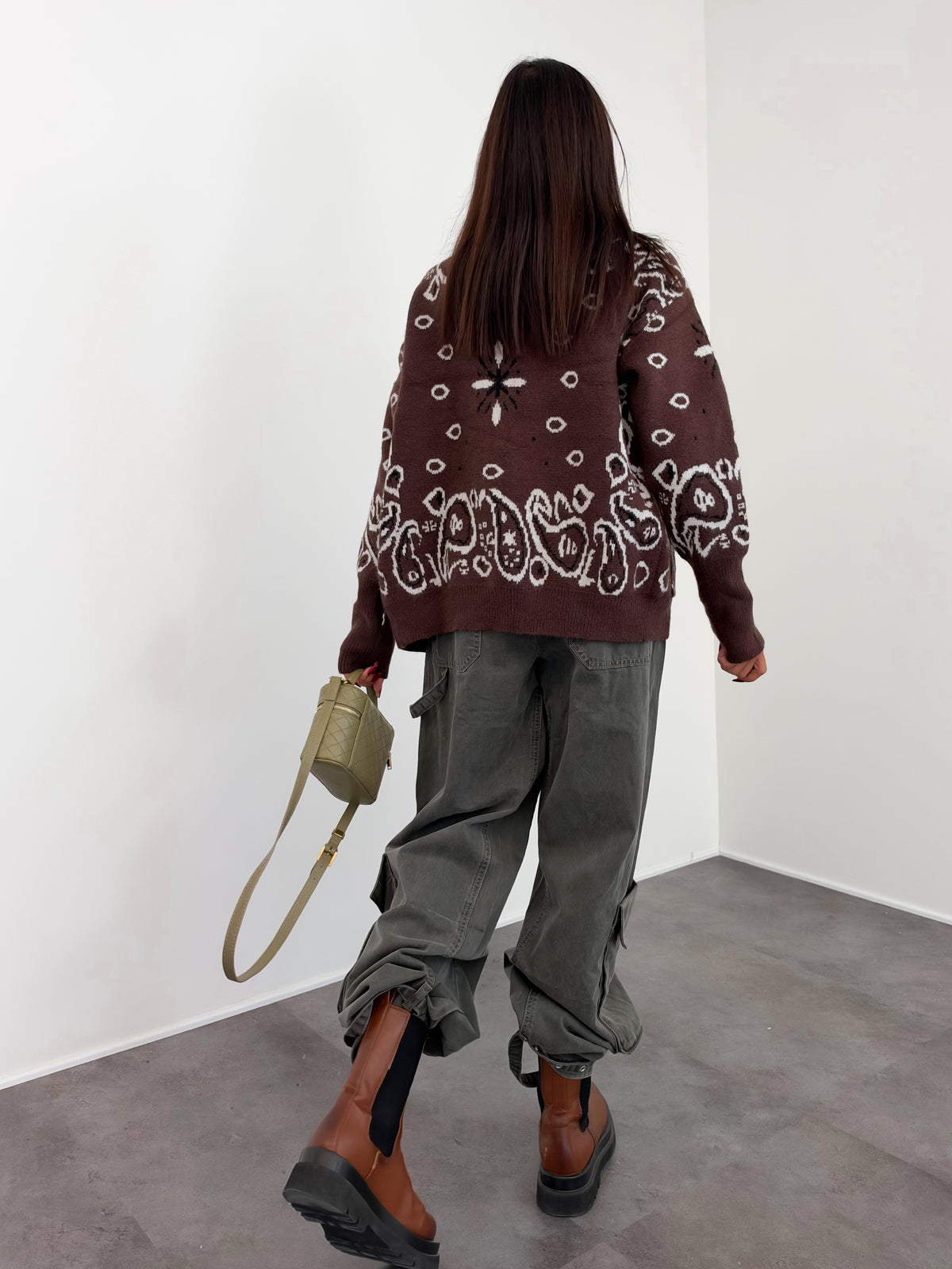 Pull Zip Mountain - Marrone