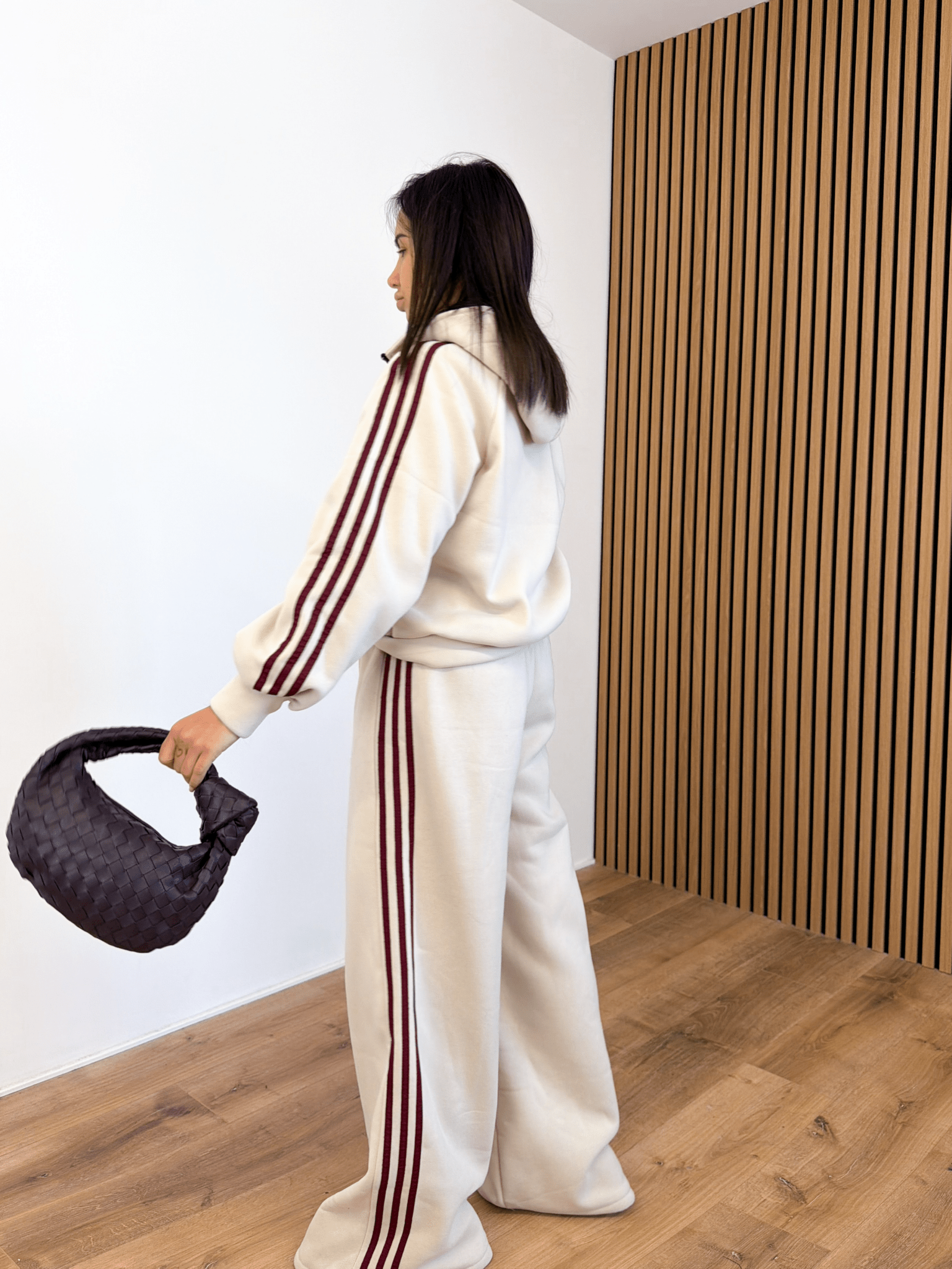 Completo Tuta Felpato - Beige e Bordeaux - SAINTH