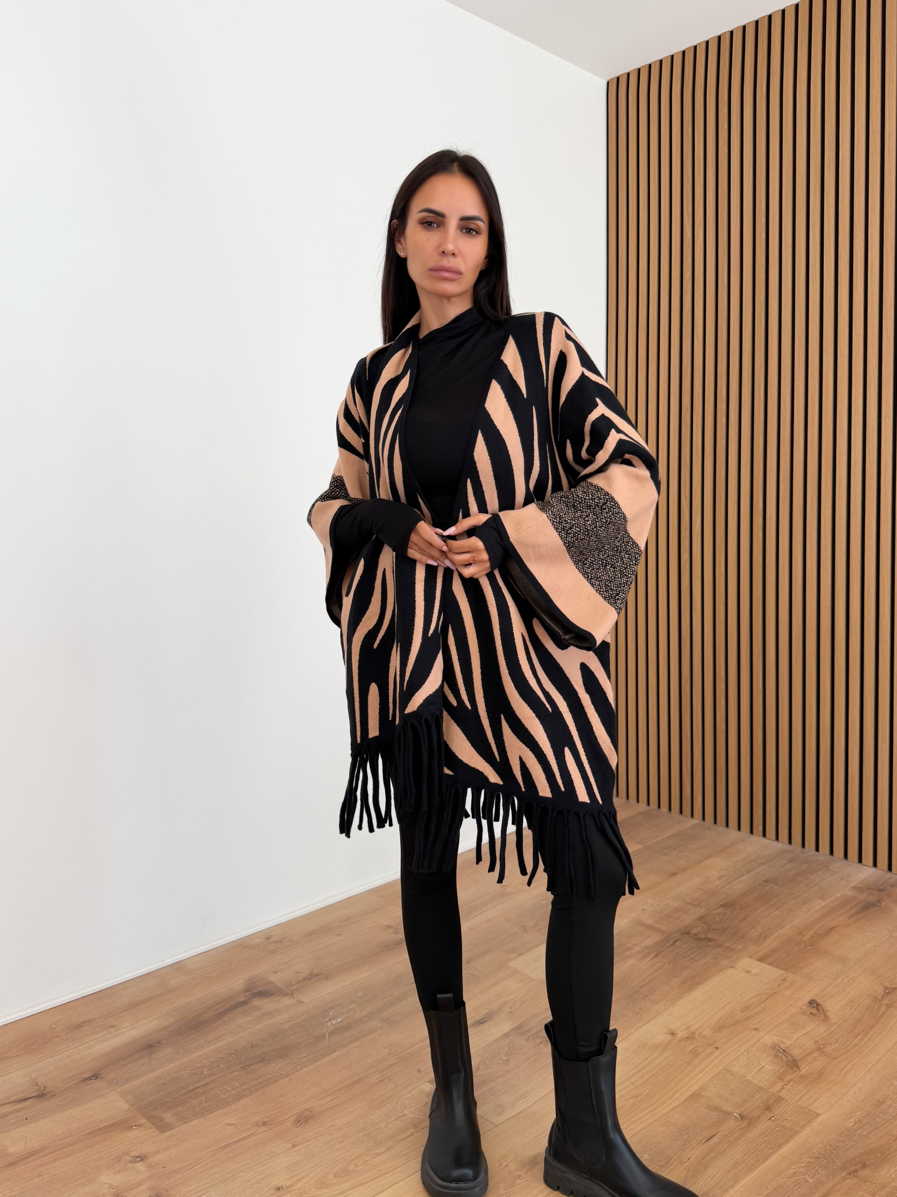 Cardigan Zebri - Camel