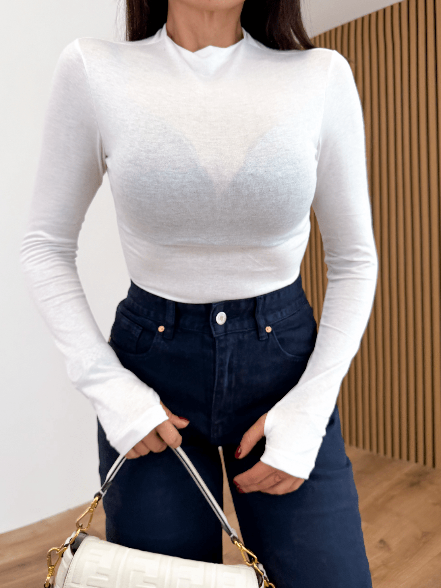 Maglia Velata - Bianca - SAINTH