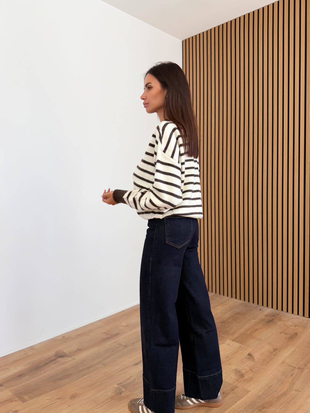 Pull Betty - Bianco Marrone