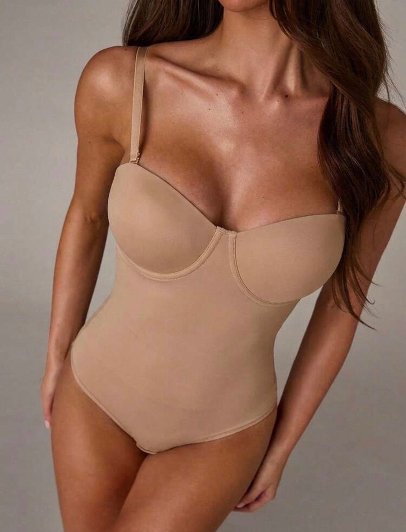 Body Contenitivo Push Up - Biscotto - SAINTH