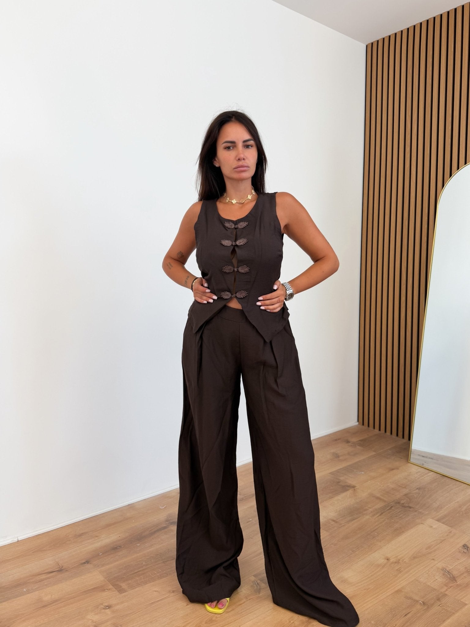 Coordinato Fathima - Marrone - SAINTH