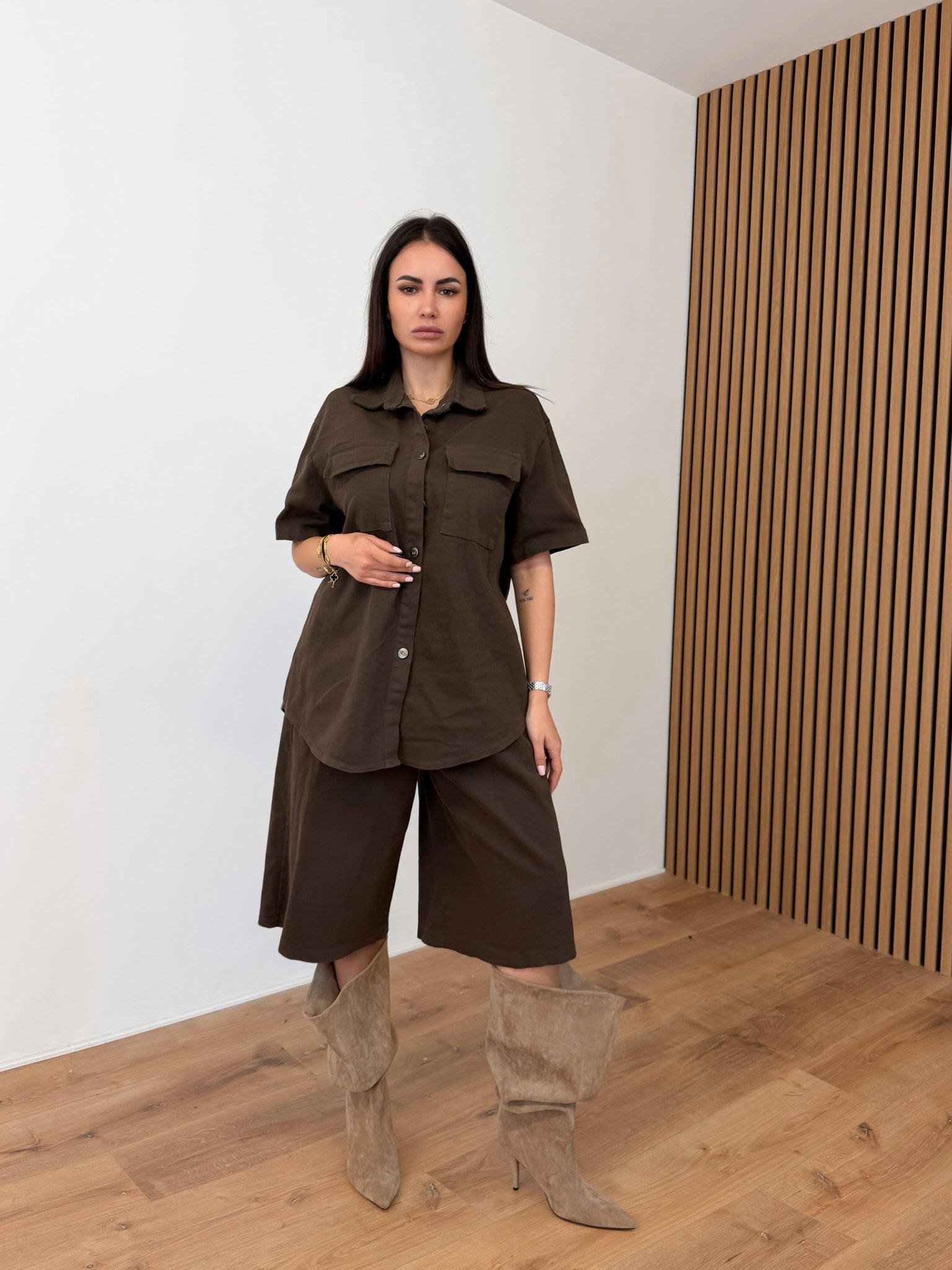 Camicia Nomad - Marrone - SAINTH