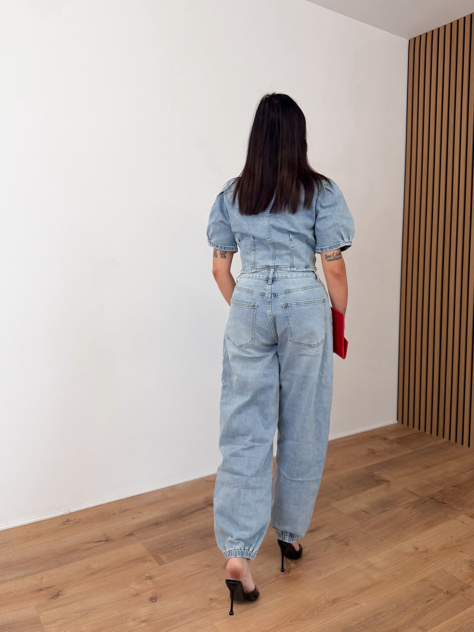 Giacca Crop - Denim - SAINTH