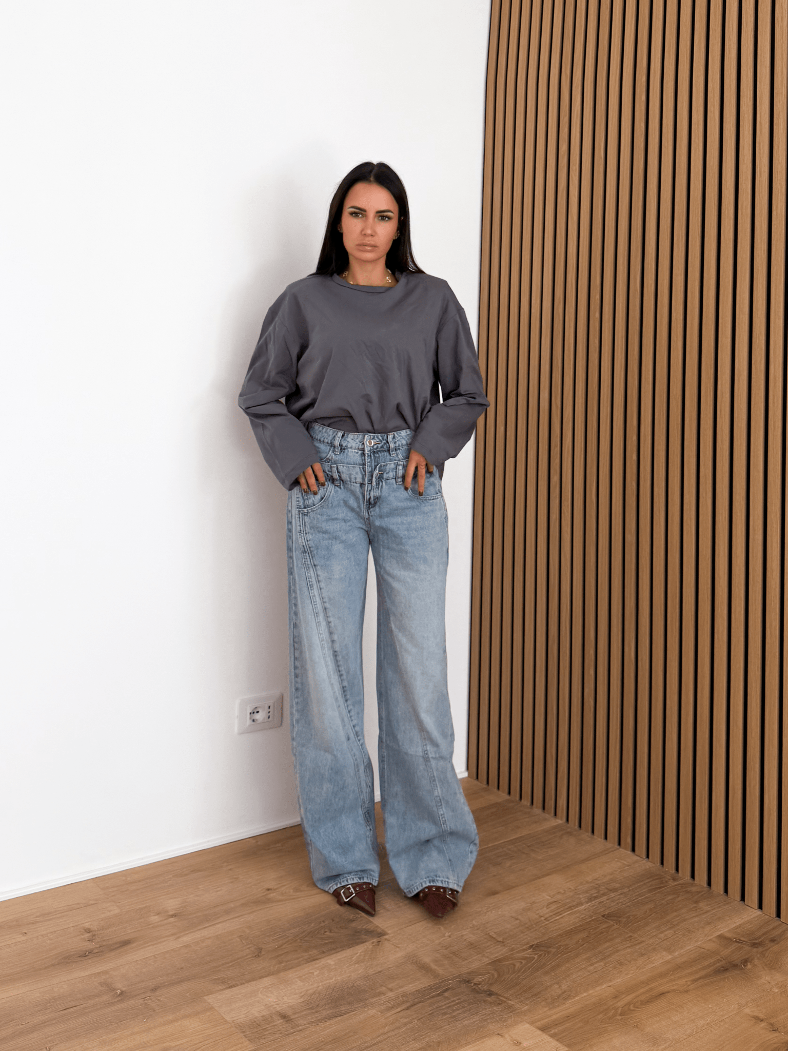 Jeans Doppio Bottone - Denim - SAINTH