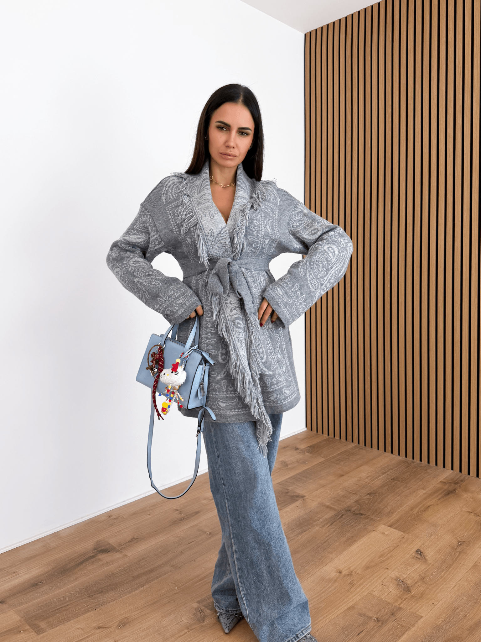 Cardigan Azteco - Grigio - SAINTH