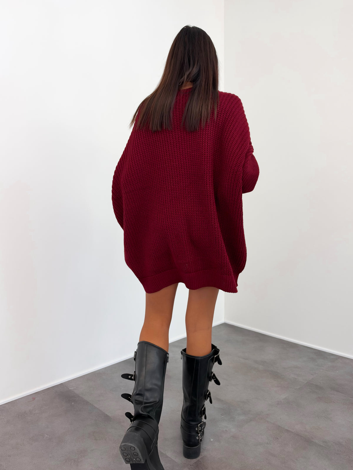 Maxi Pull - Bordeaux