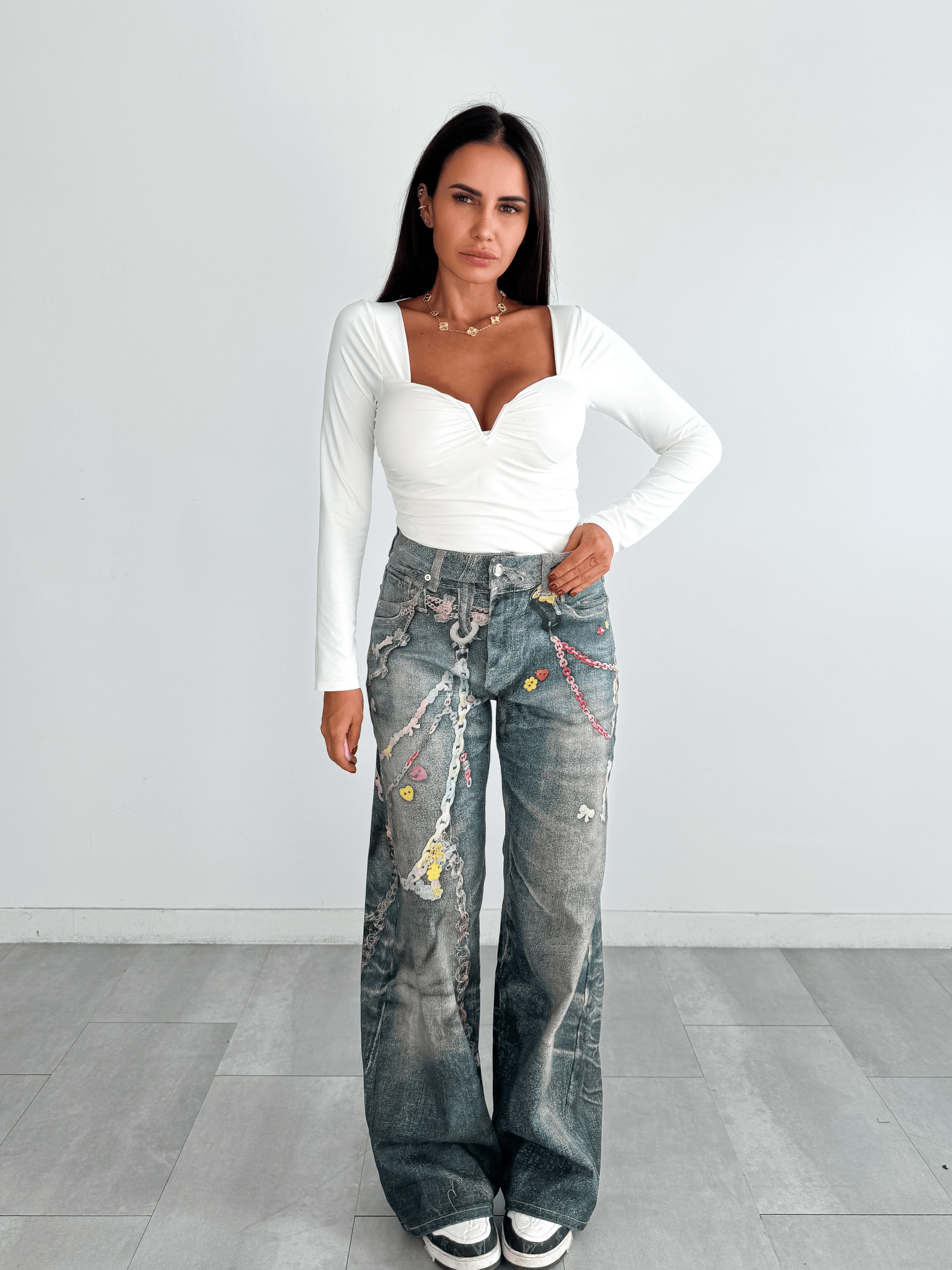 Maglietta Miss - Bianca - SAINTH