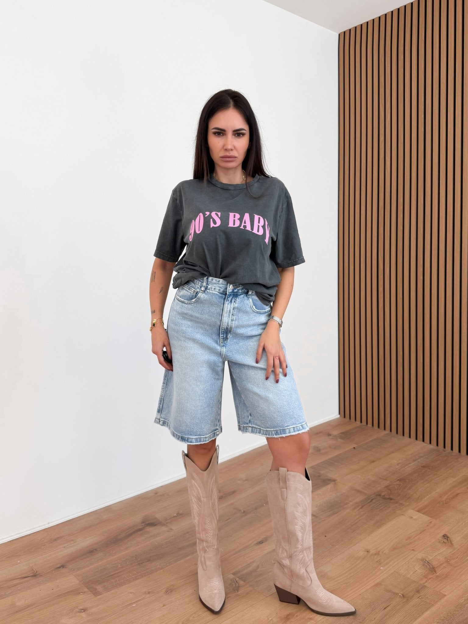 Maglietta Novanta - Antracite - SAINTH