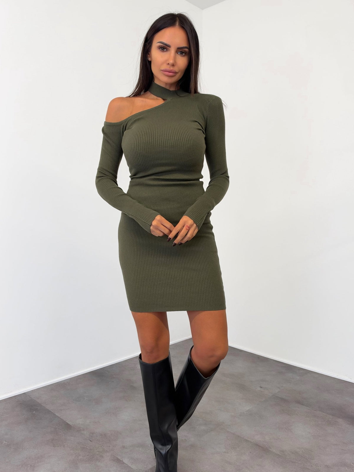 Abito Pull Geometric - Army Green - SAINTH