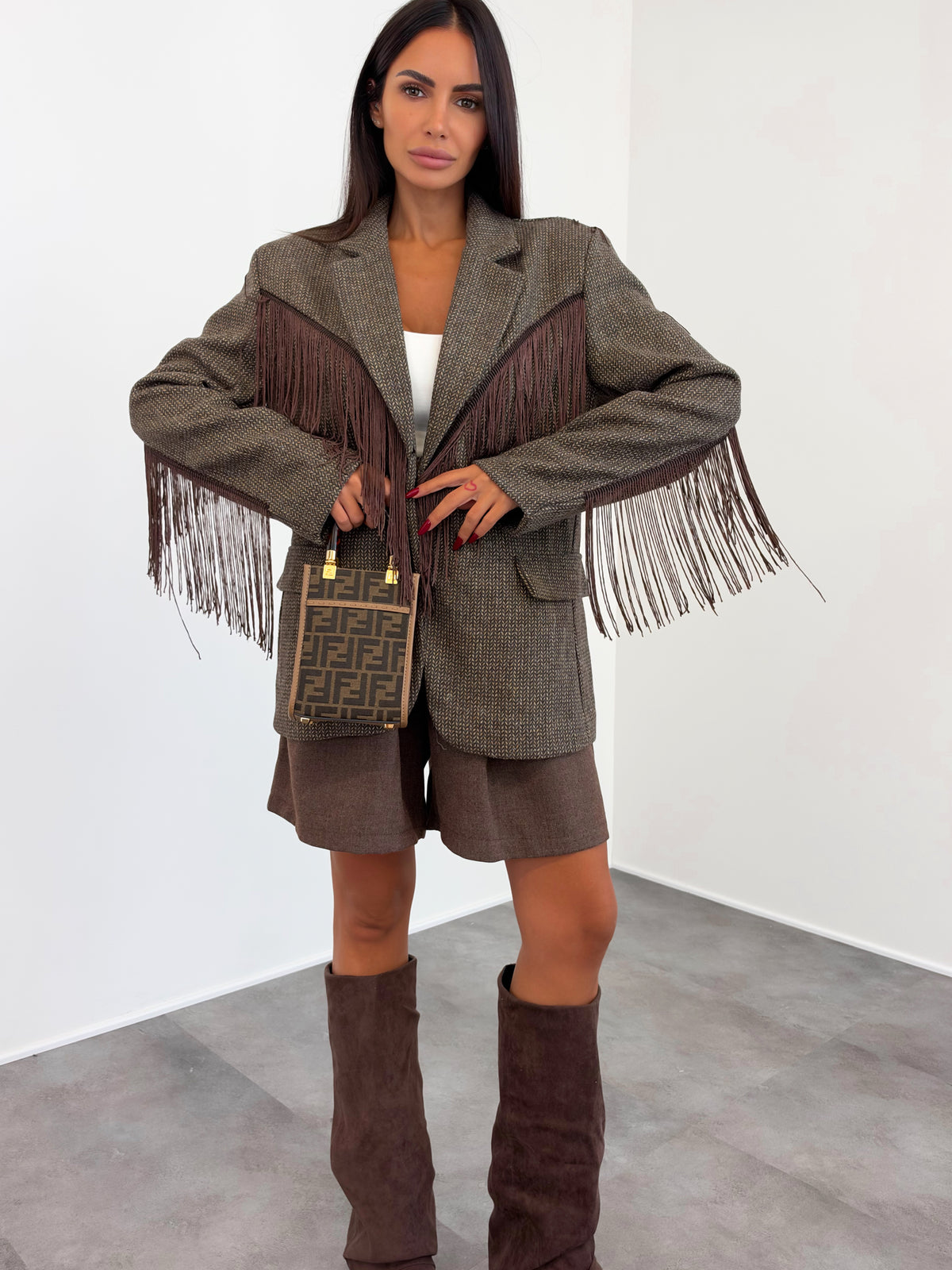 Blazer Western - Marrone