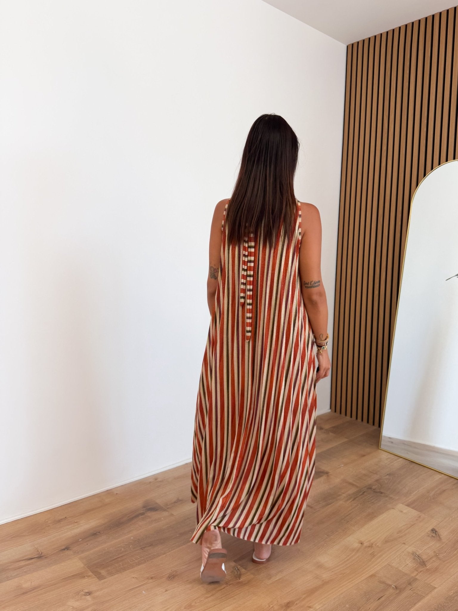 Abito Ventaglio - Rame Beige - SAINTH