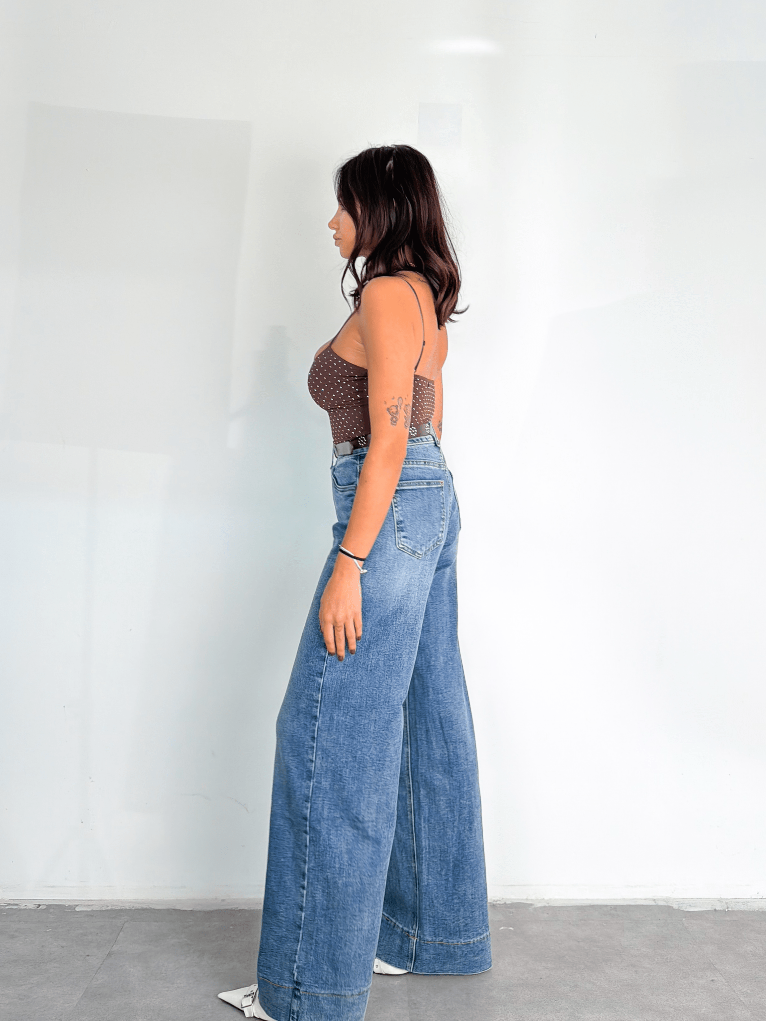 Jeans + Cintura Browm - Denim - SAINTH