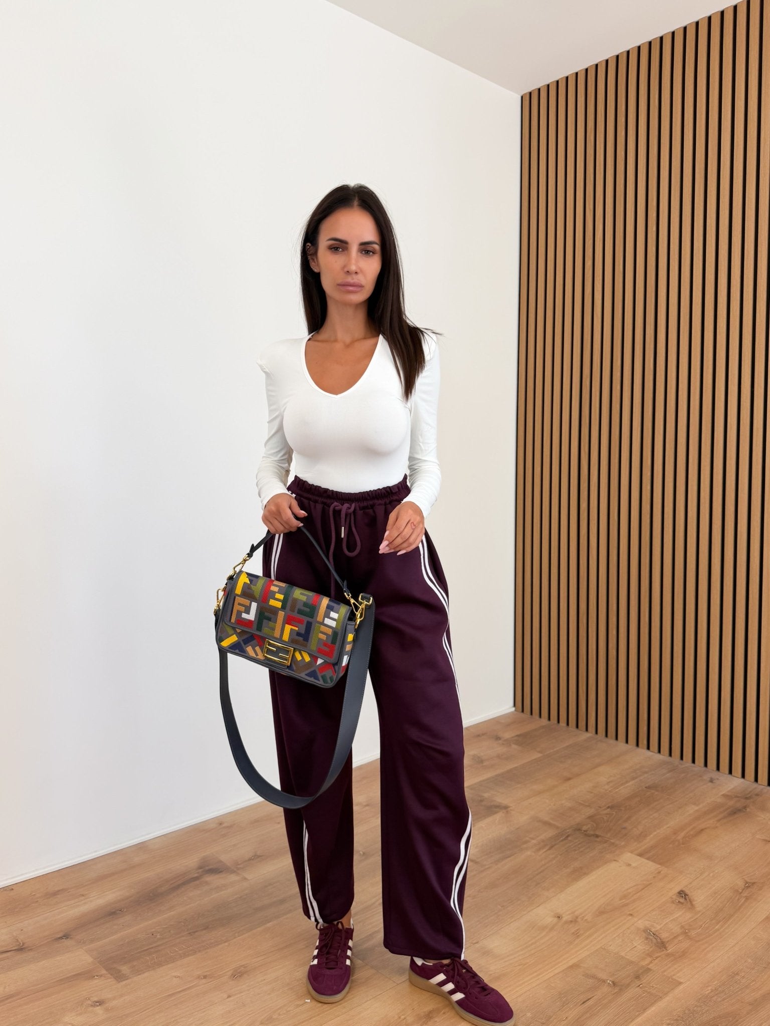 Pantalone Tuta Essential 2.0 - Bordeaux - SAINTH