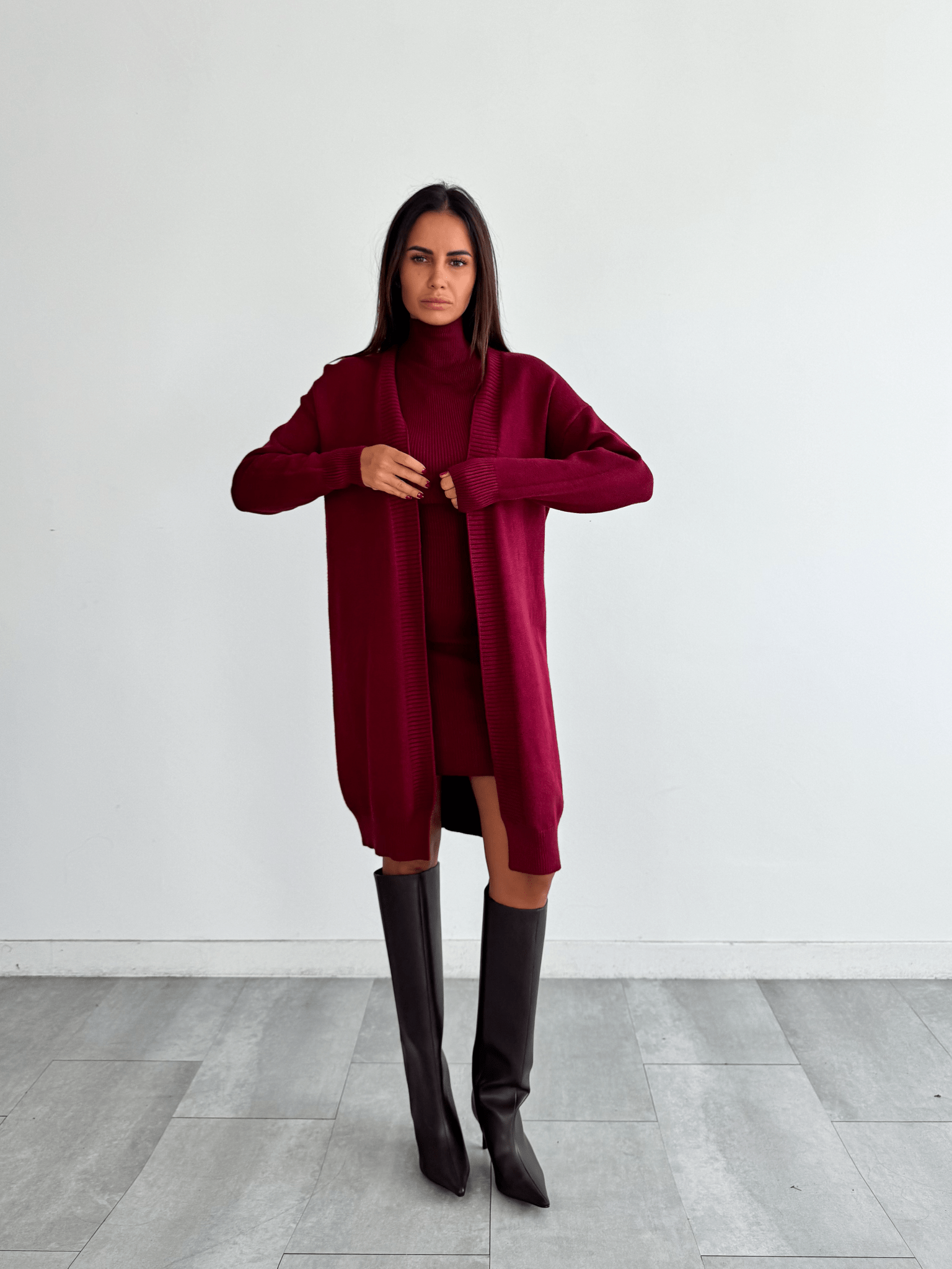 Abito Pull Need - Bordeaux - SAINTH