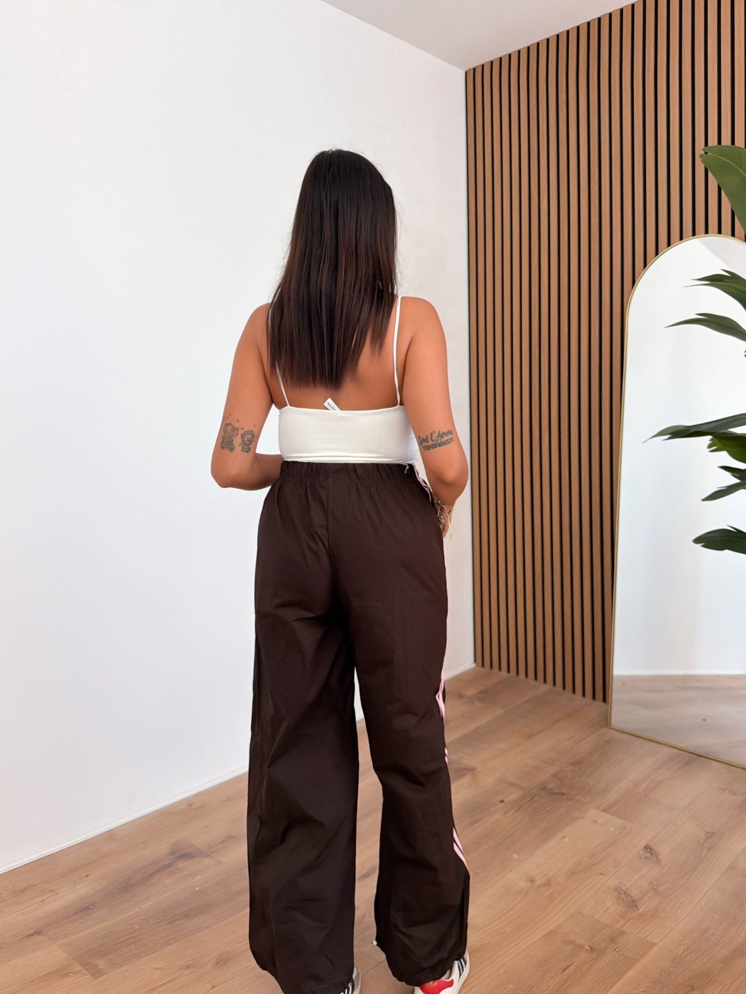 Pantalone Parachute - Marrone Rosa - SAINTH
