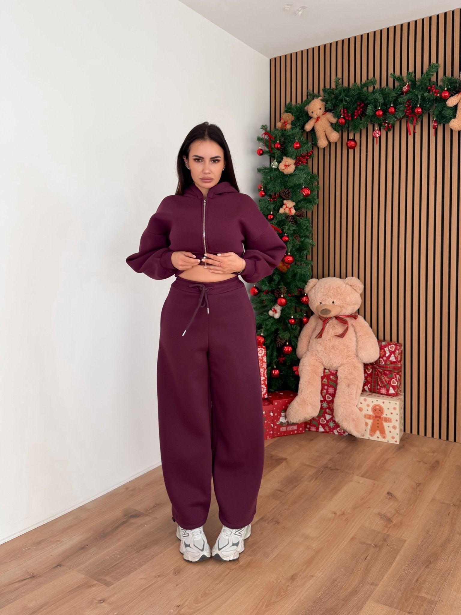 Felpa Zip Foxy - Bordeaux - SAINTH