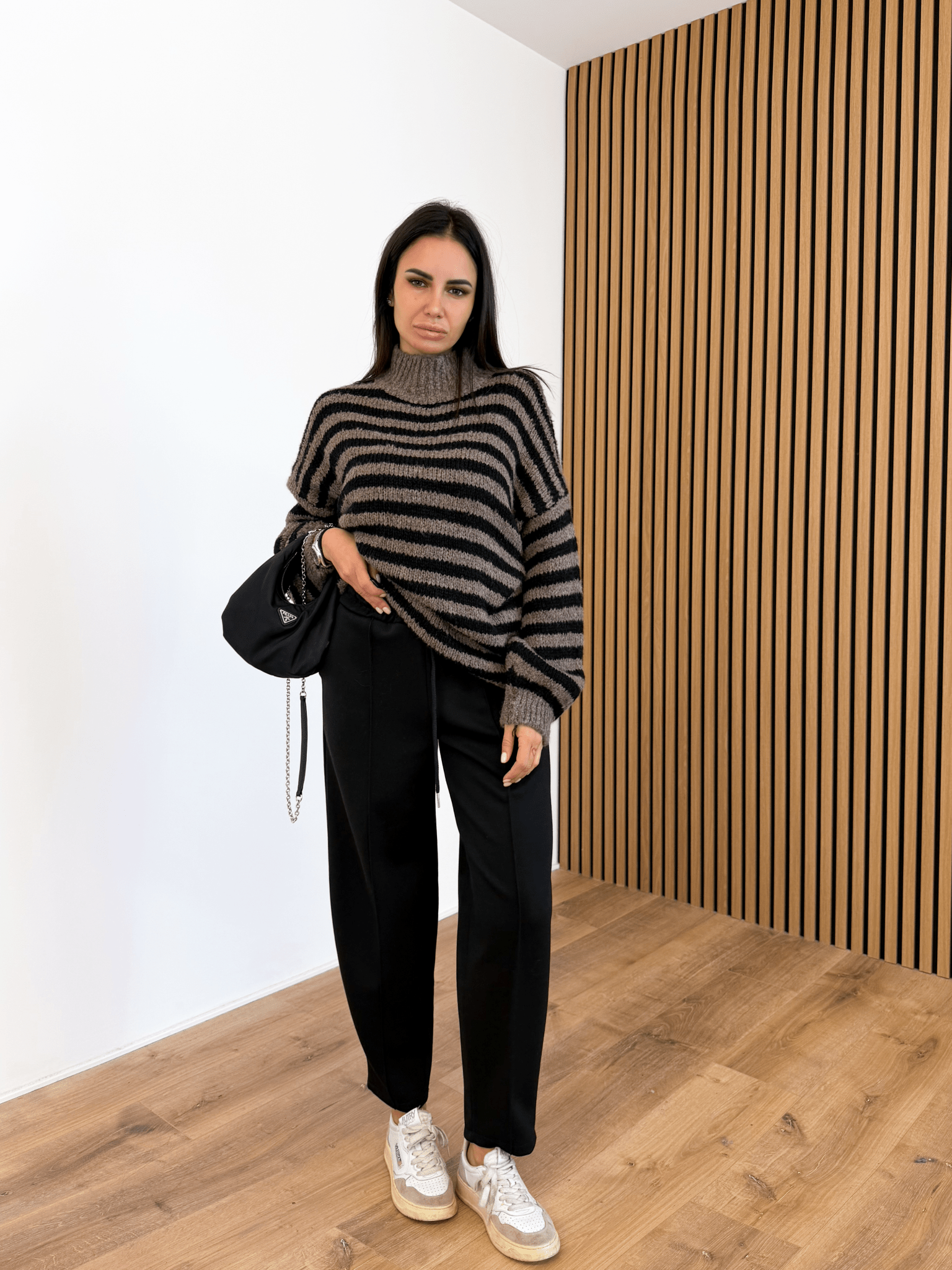 Pull Movimento - Nero e Tortora - SAINTH