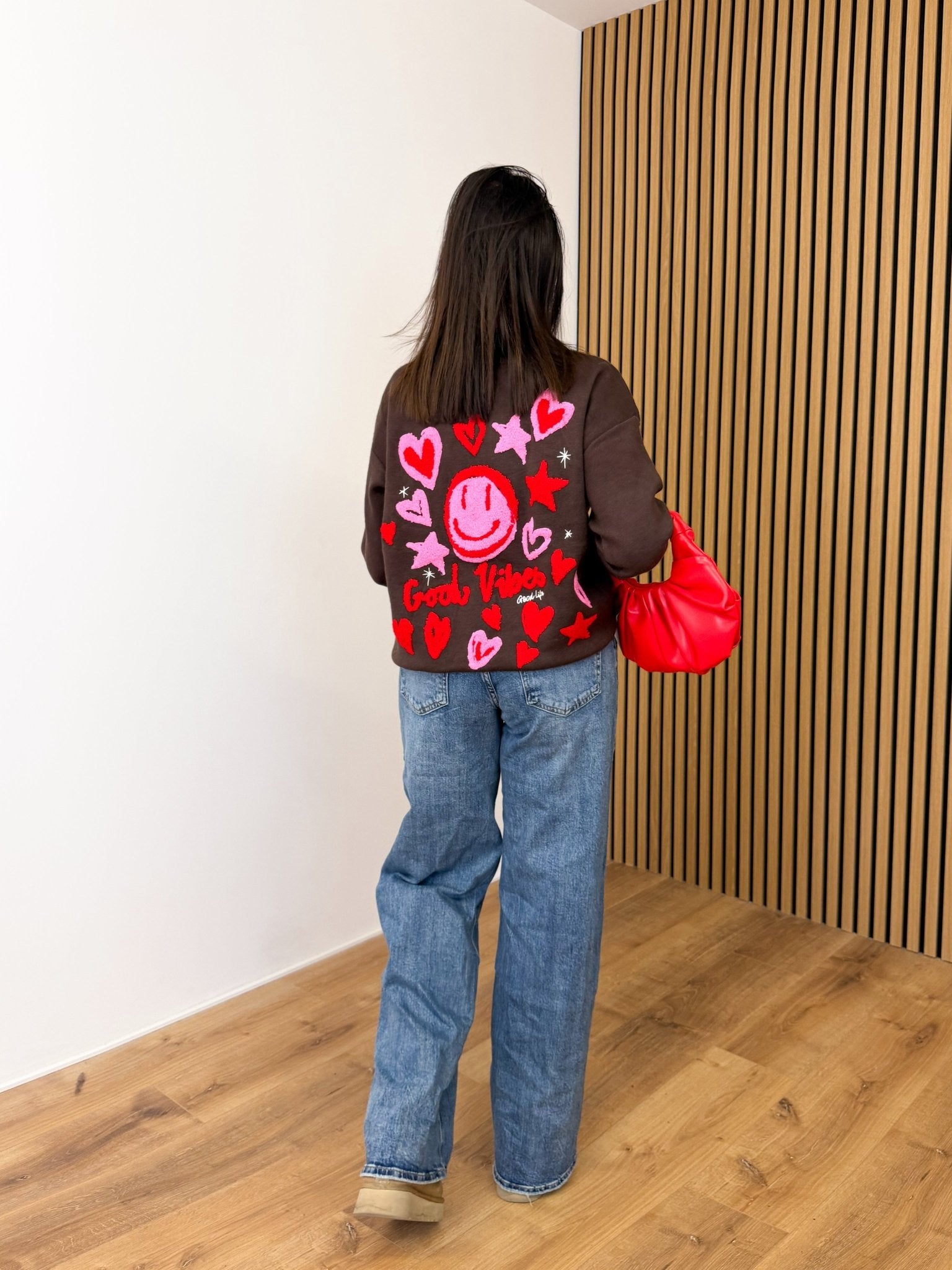 Pull Good Vibes - Marrone - SAINTH