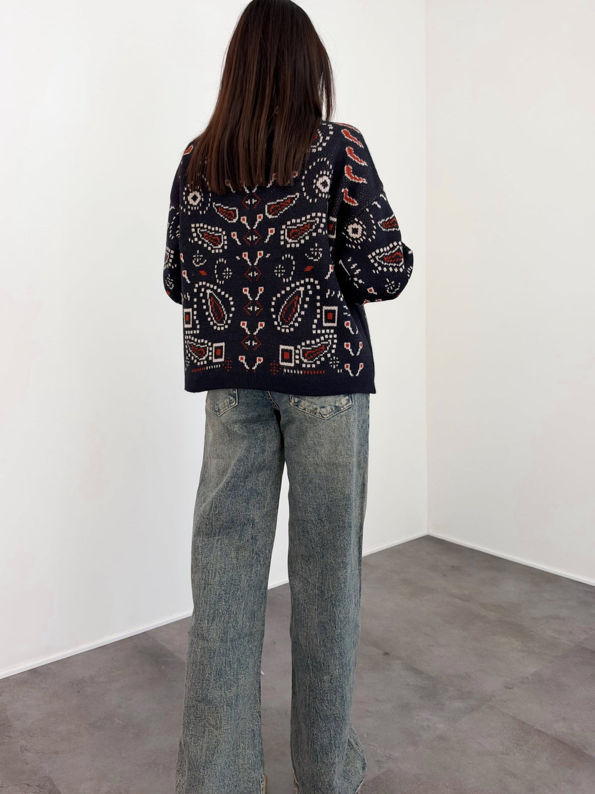 Cardigan Tribù - Blu - SAINTH