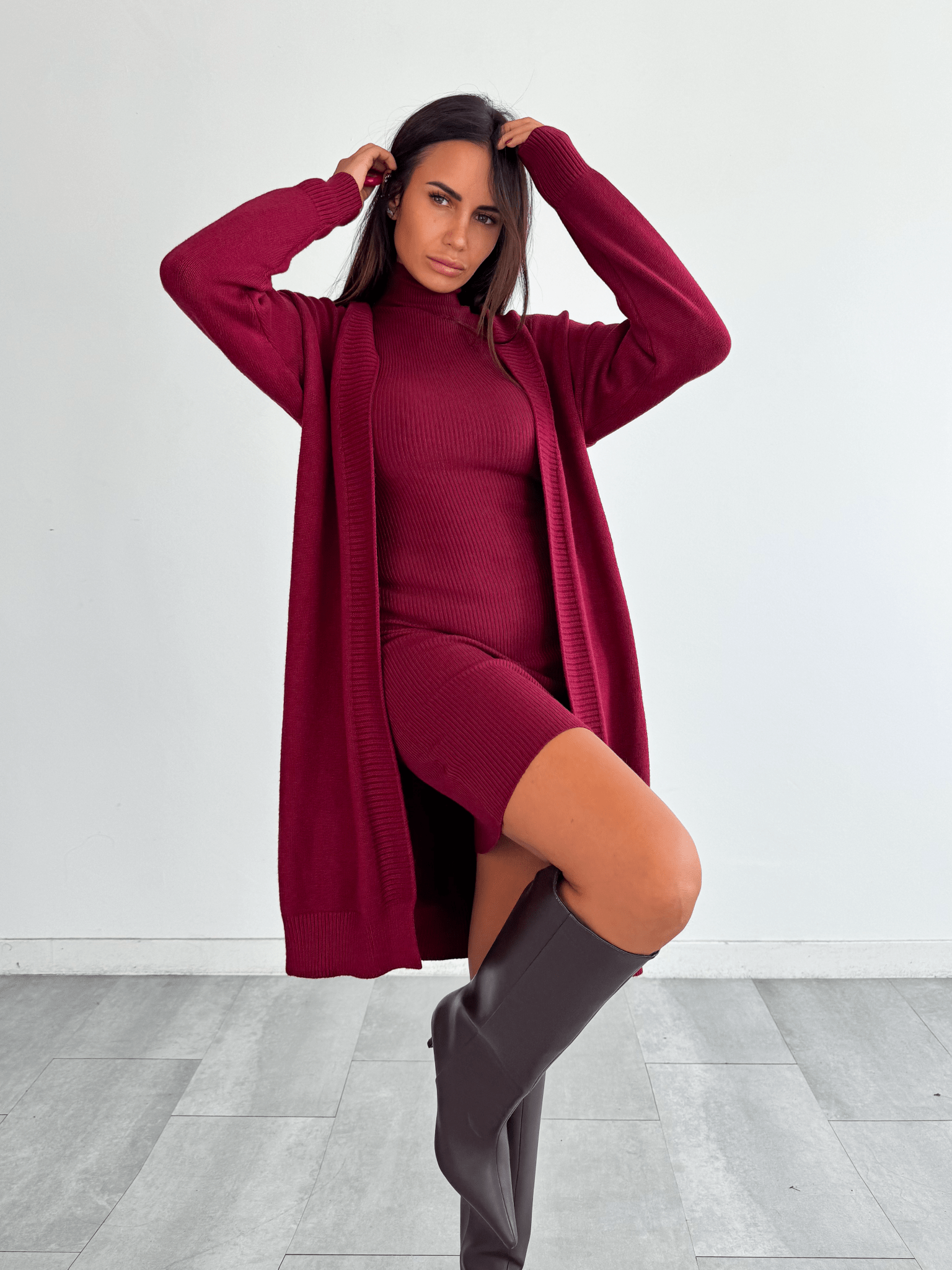 Abito Pull Need - Bordeaux - SAINTH