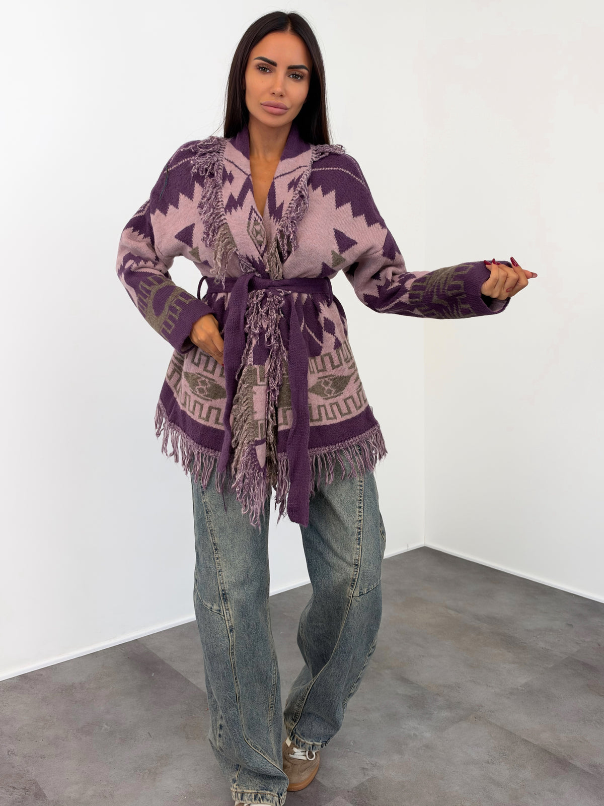 Cardigan Triangle - Lilla Prugna - SAINTH