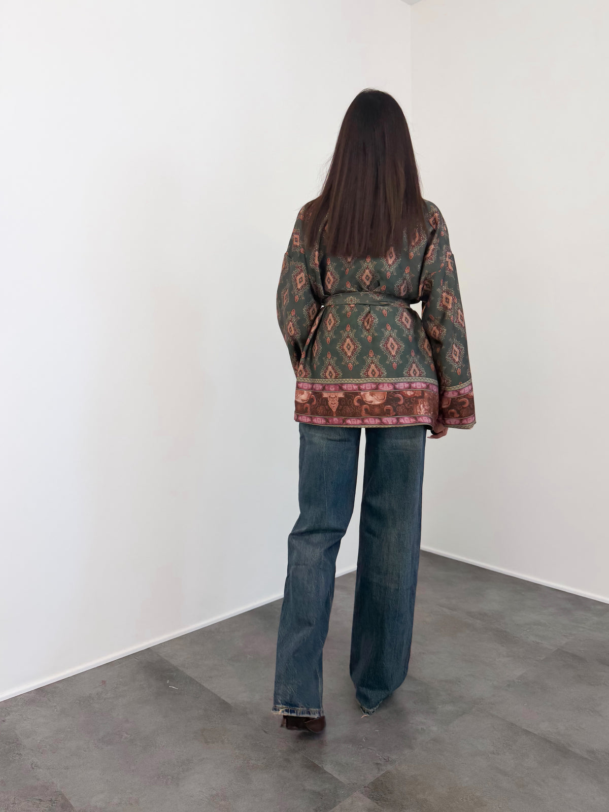 Kimono Mosaico - Army Green