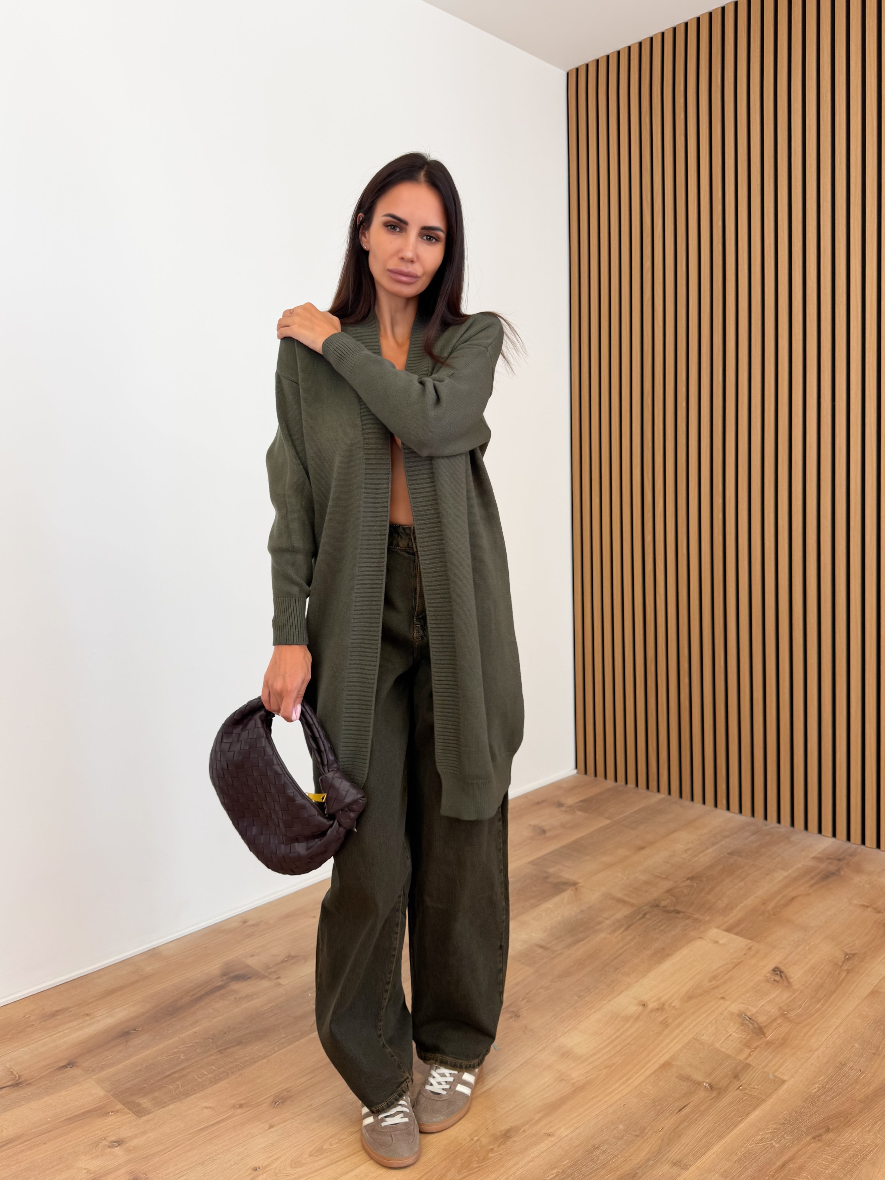 Cardigan Utility - Army Green