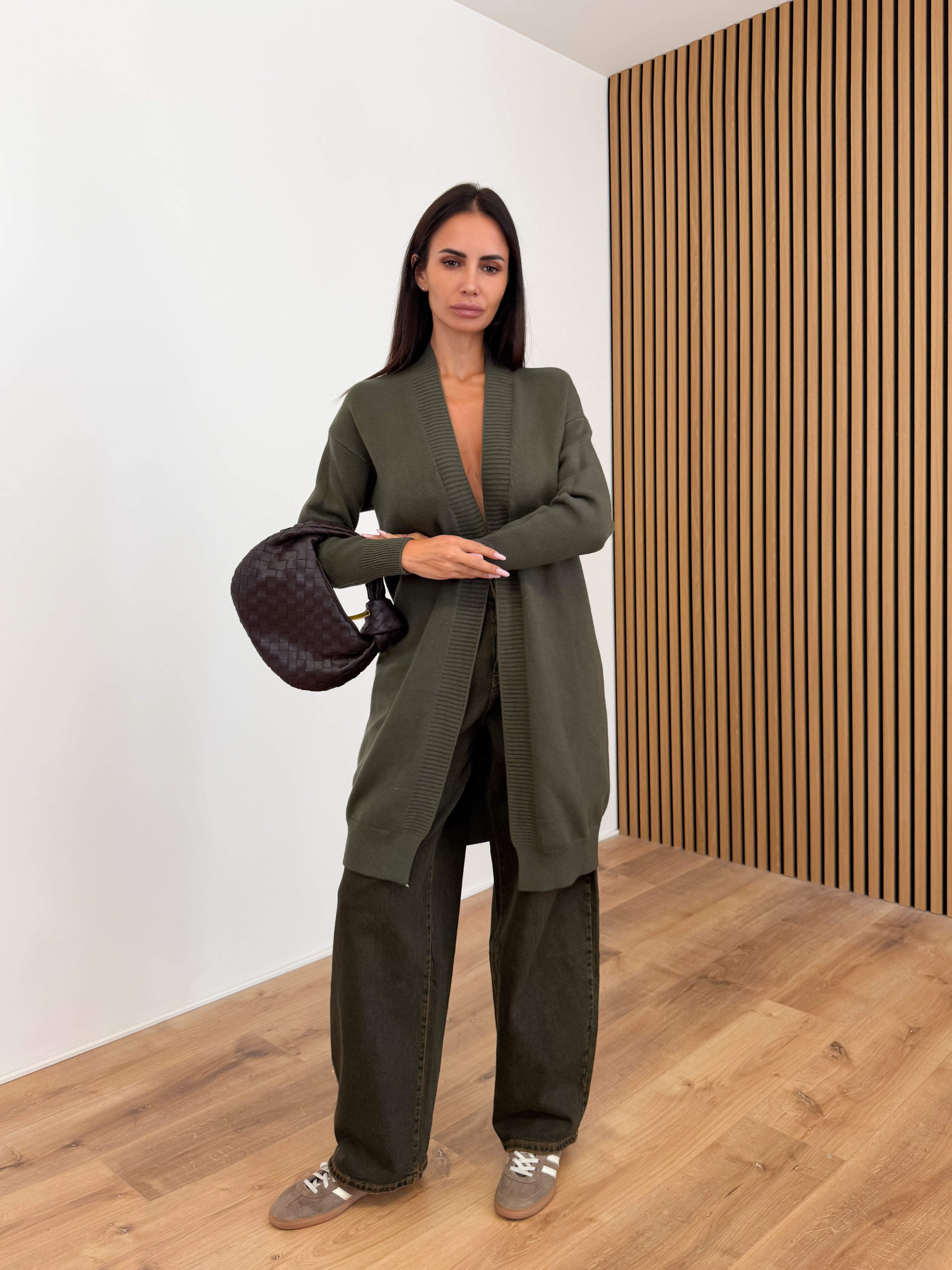 Cardigan Utility - Army Green