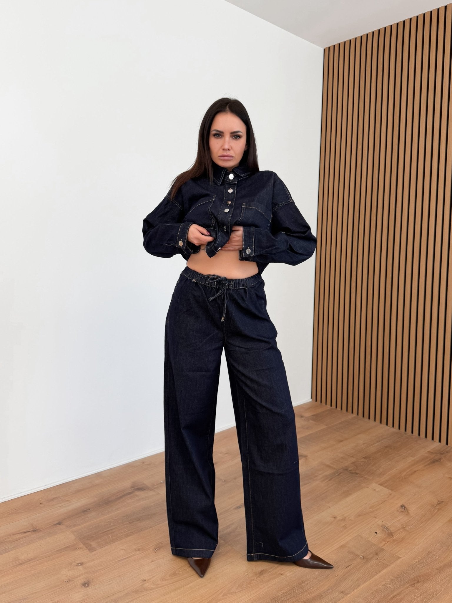 Jeans JF382 - Denim Scuro - SAINTH