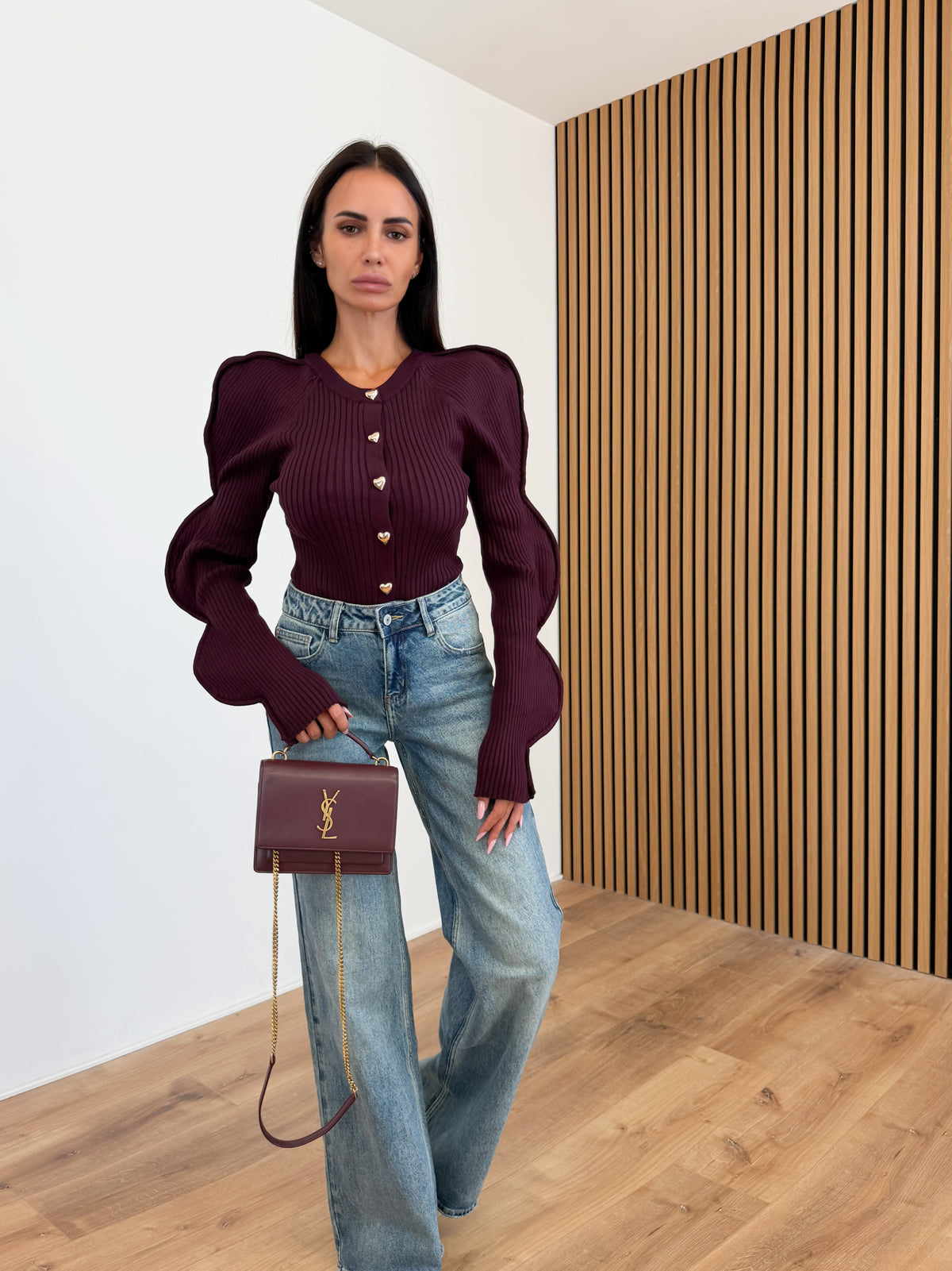 Cardigan Love - Bordeaux