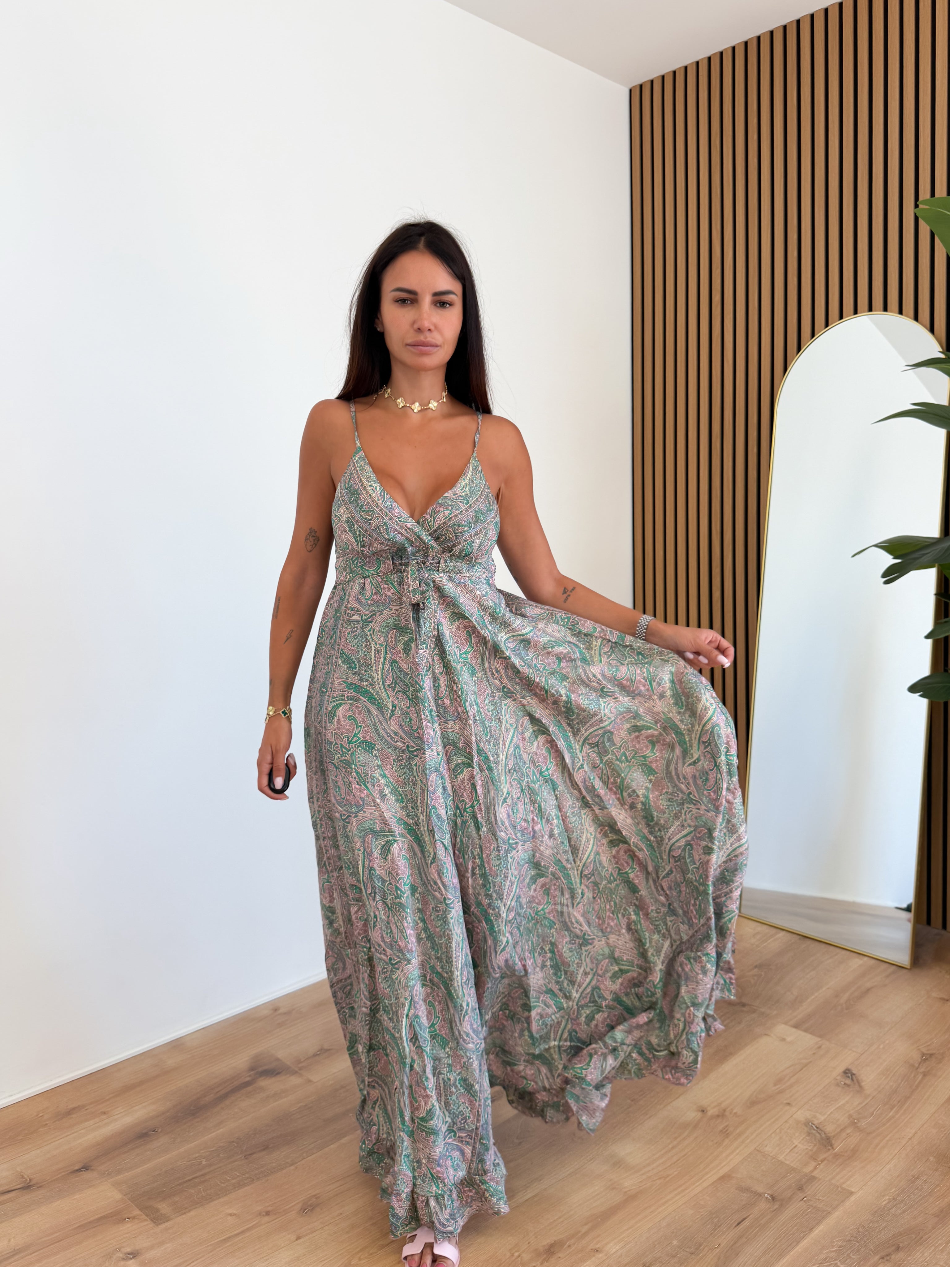 Abito Maya - Rosa Verde
