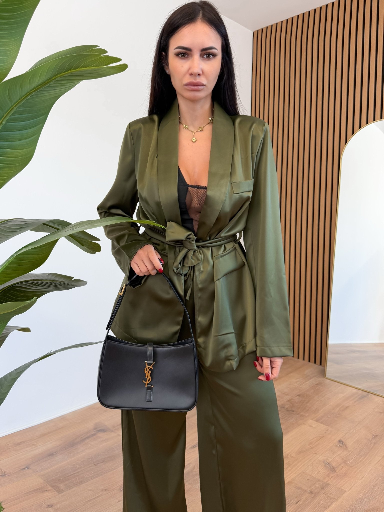 Coordinato Satin - Army Green - SAINTH