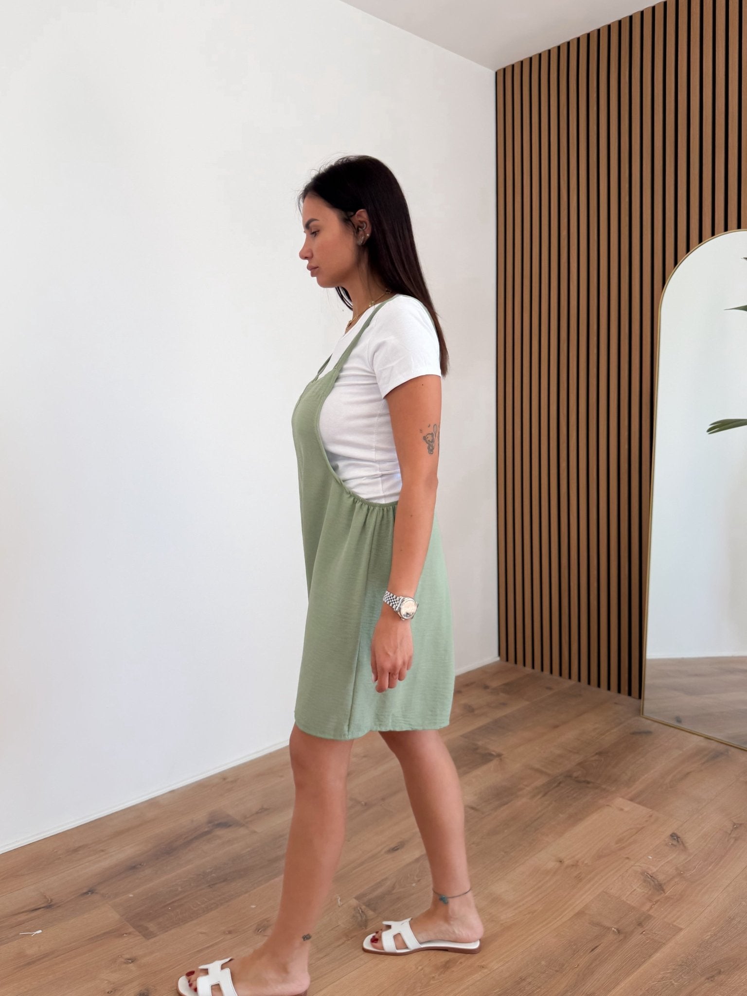 Salopette + T-Shirt Nancy - Army Green - SAINTH