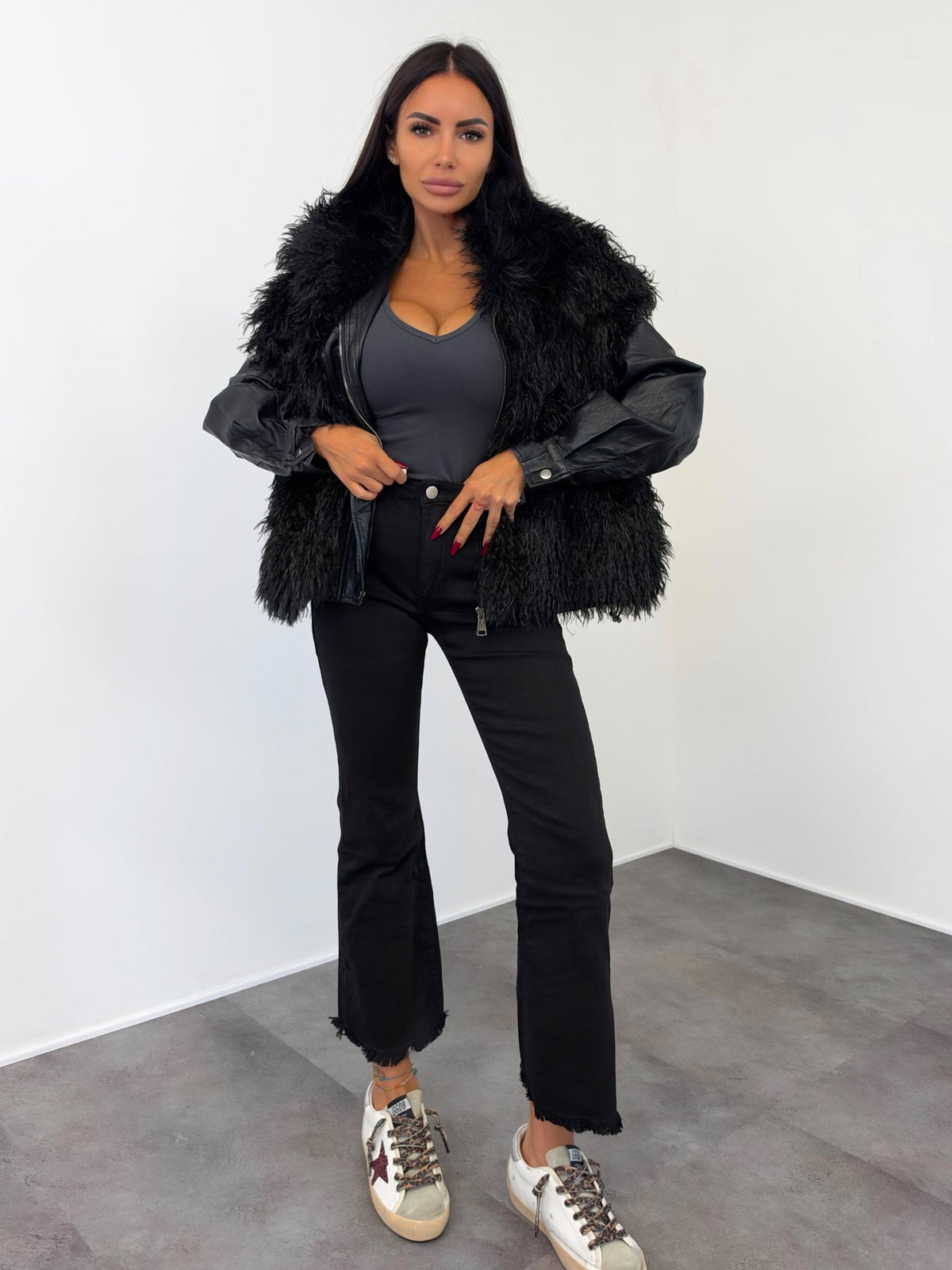 Biker + Gilet Cortina - Nera - SAINTH