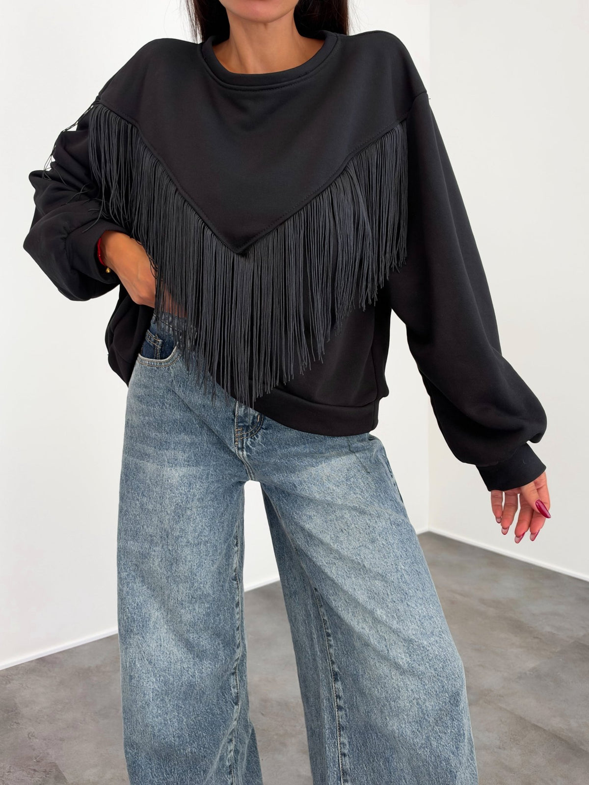 Felpa India - Nera - SAINTH