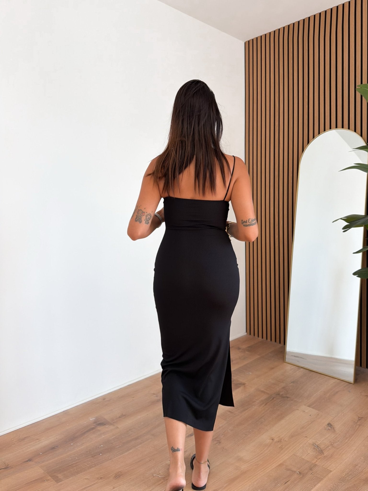 Abito Basic Costine - Nero