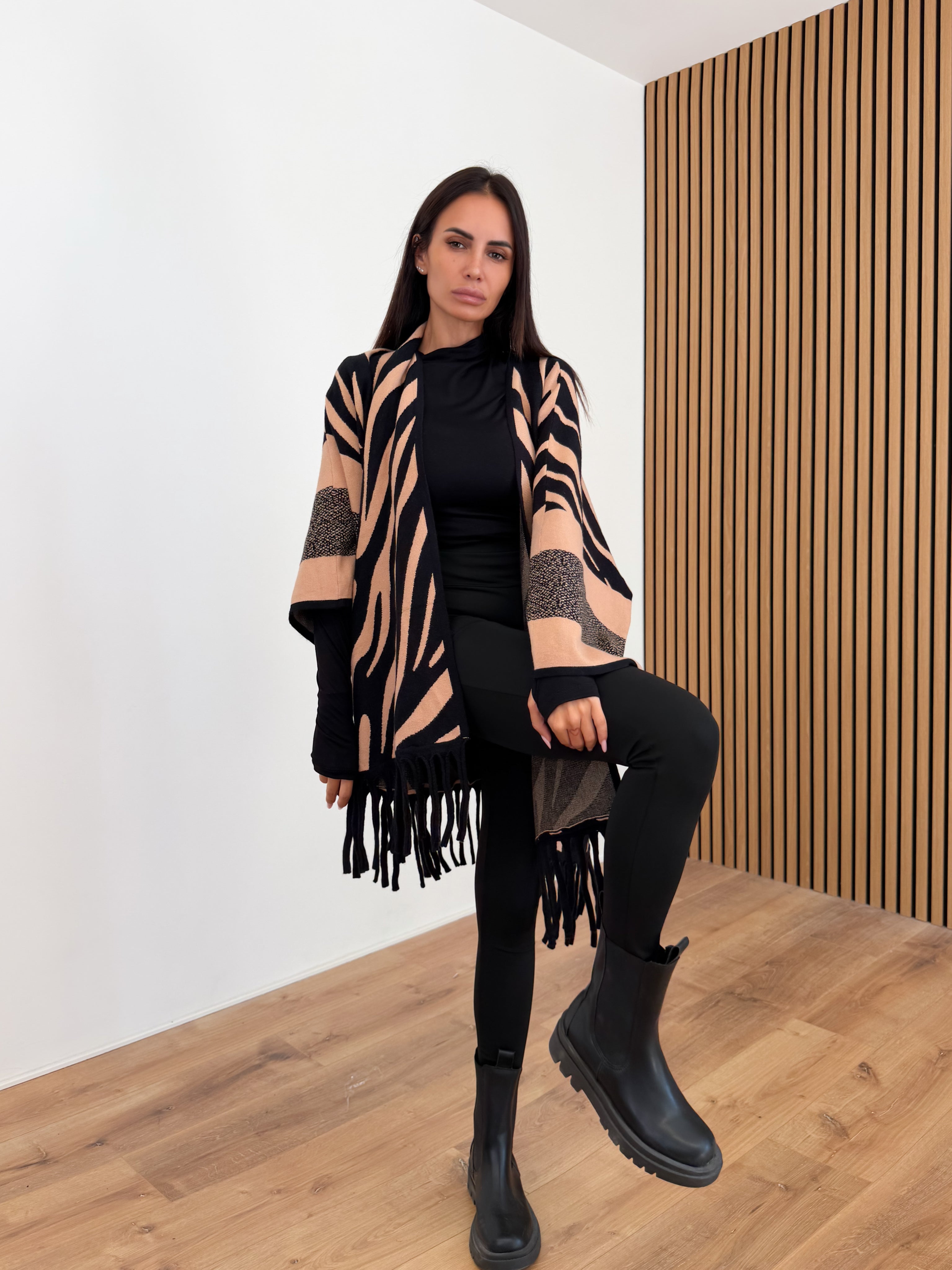 Cardigan Zebri - Camel