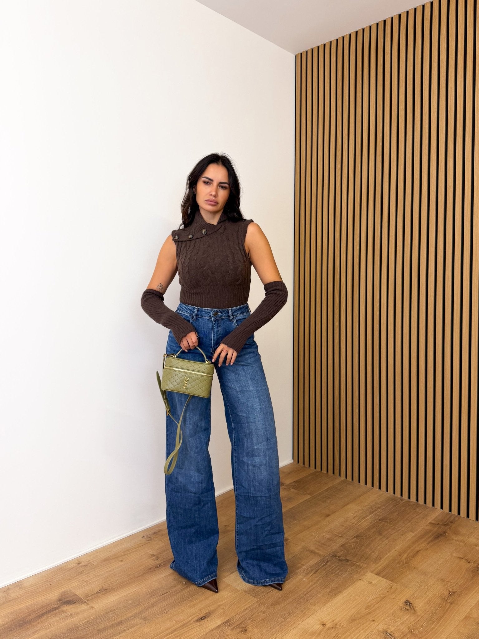 Pull Manica - Marrone - SAINTH