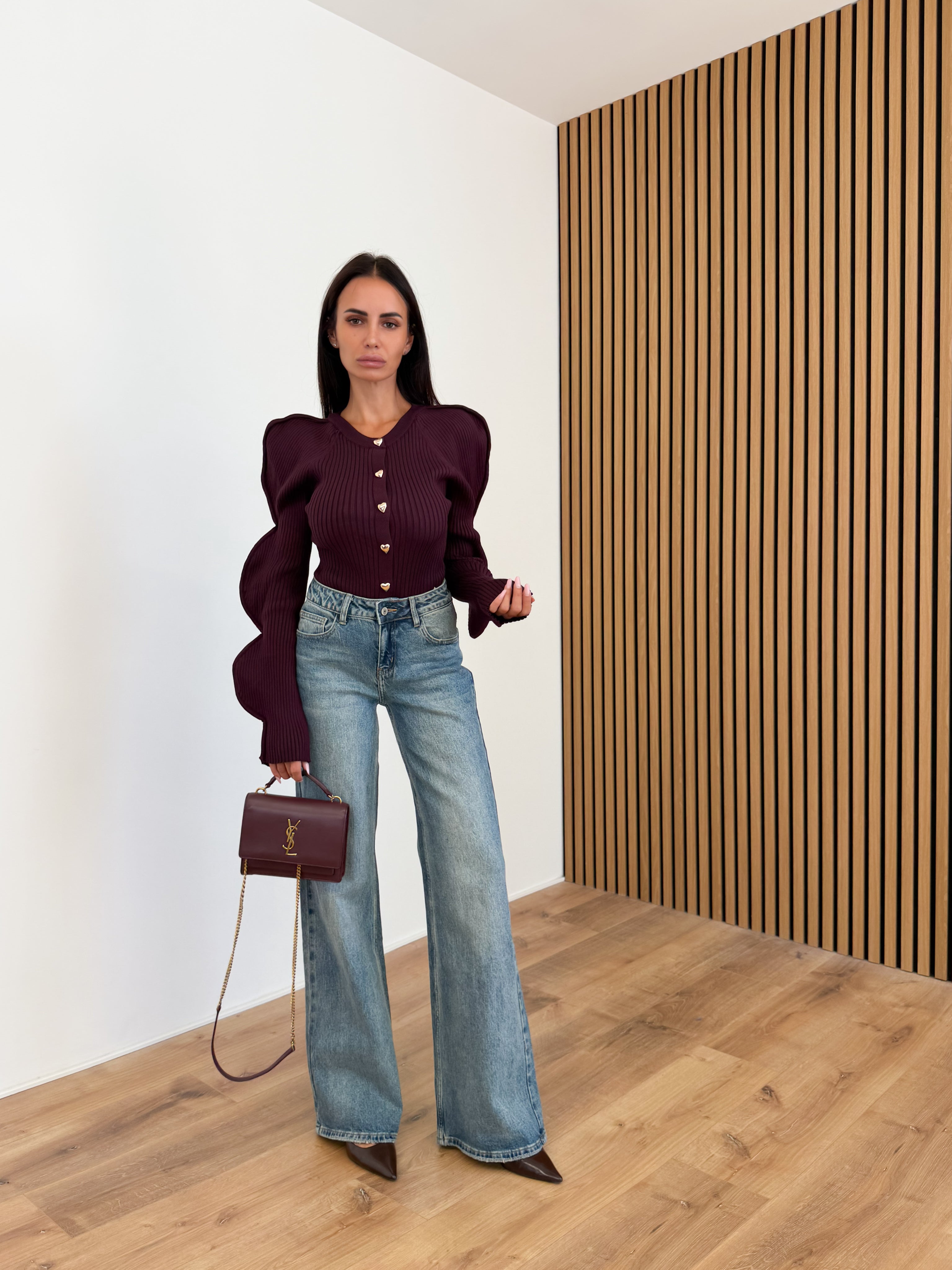 Cardigan Love - Bordeaux